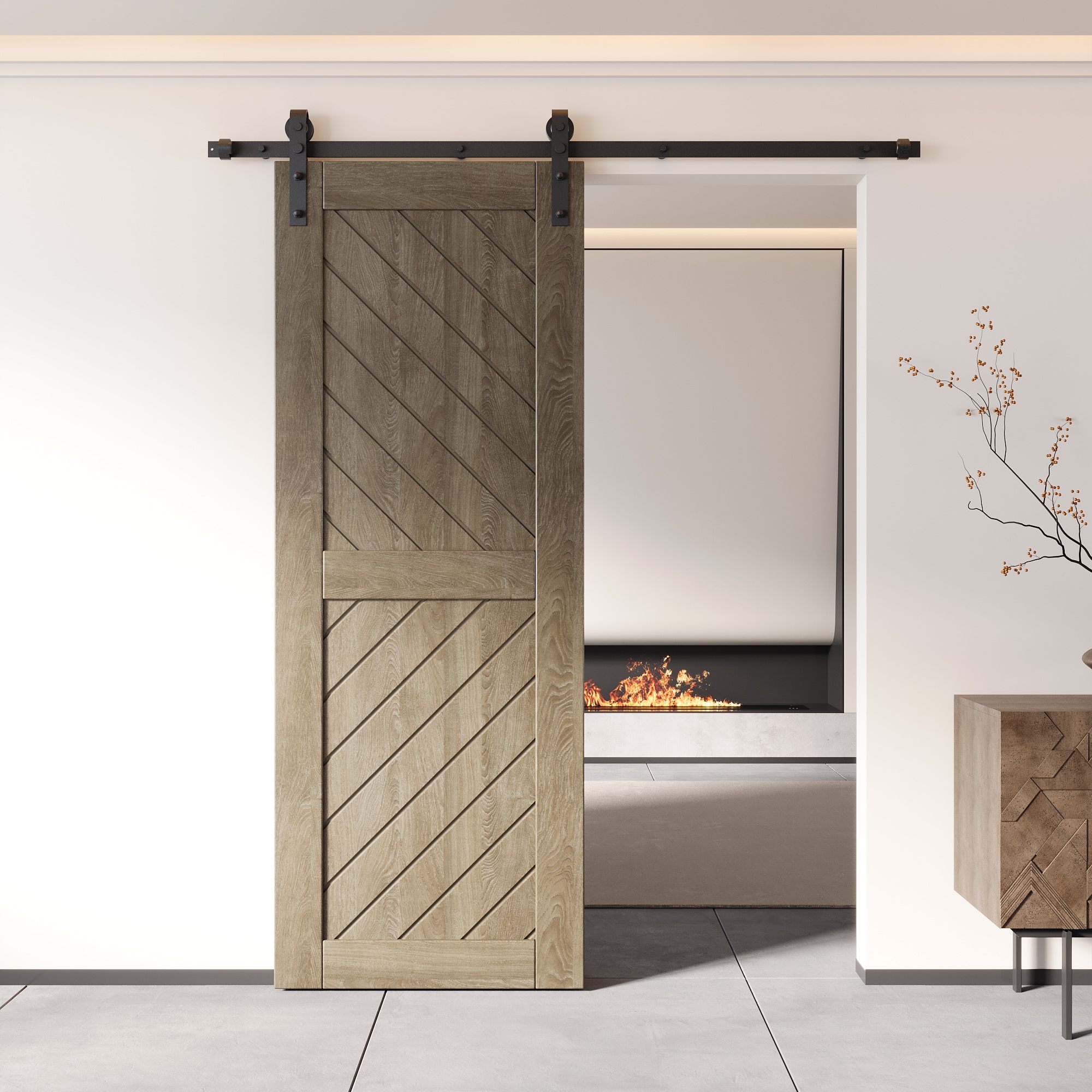 HOMACER XT4-2680-GR Barn-Doors - View #8