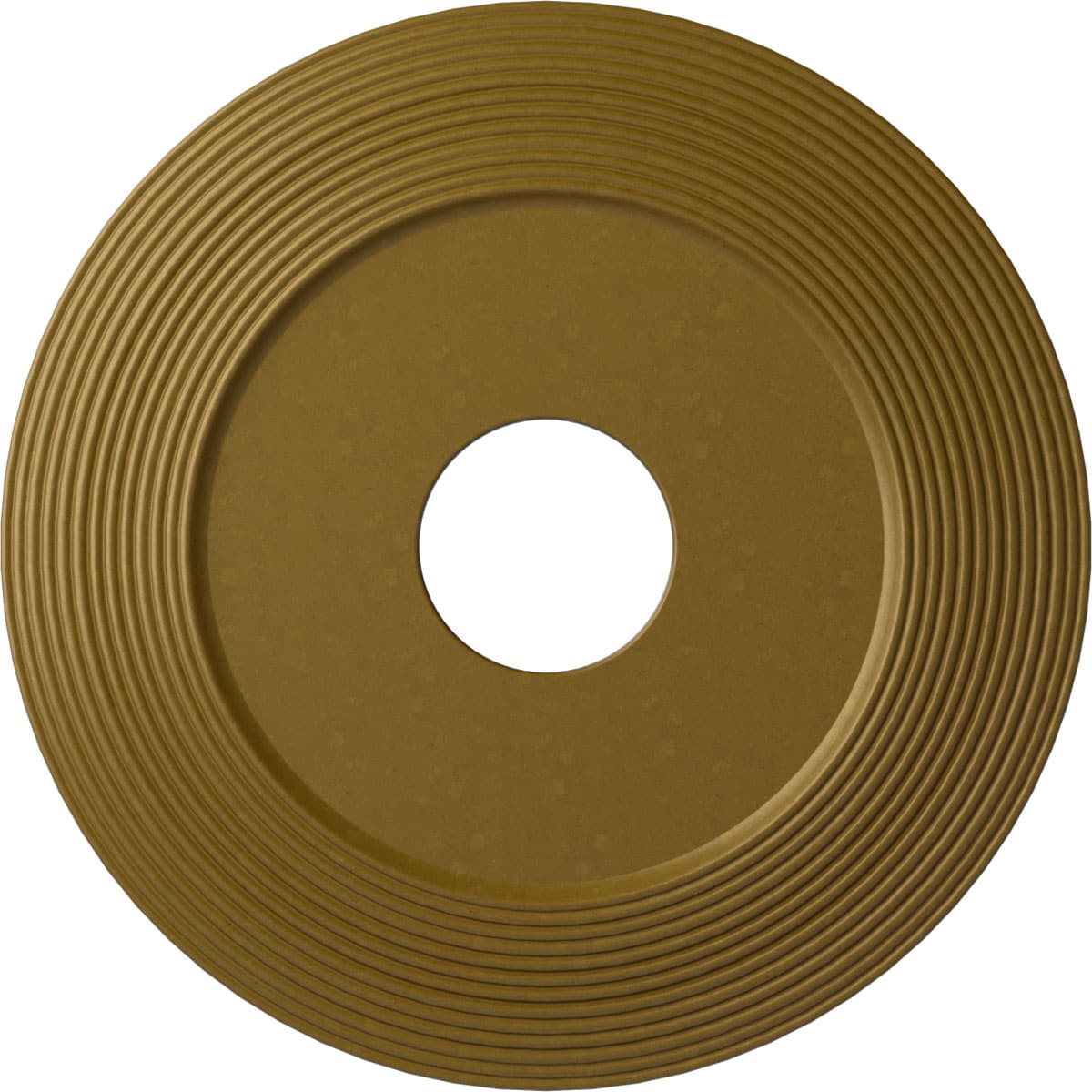 Ekena Millwork CM16ADGLS Adonis 16.125-in W x 16.125-in L Painted Gold Polyurethane Whole Ceiling Medallion