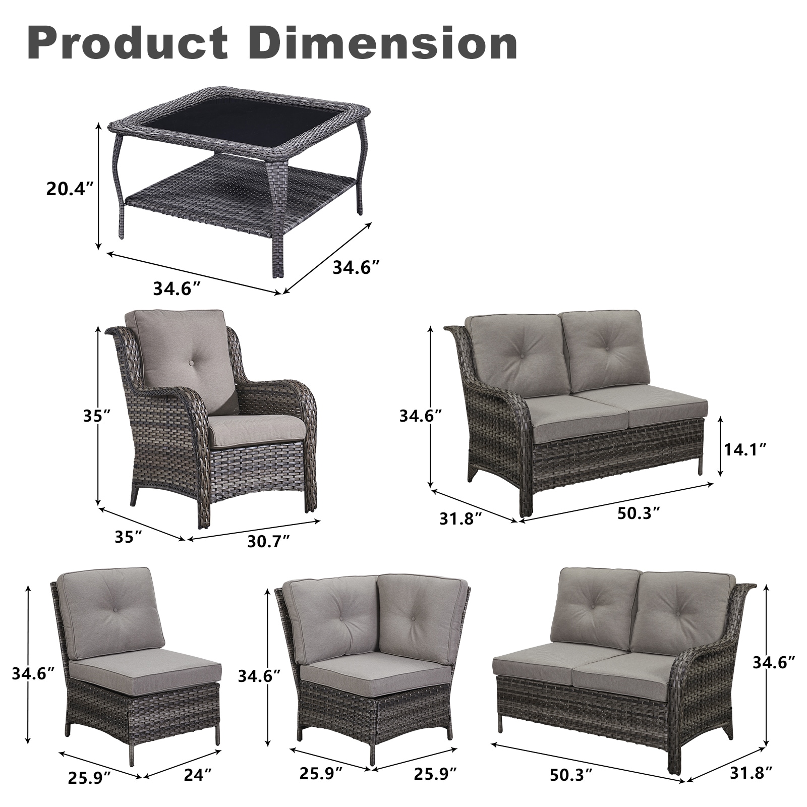 Rilyson FS555759617-2 Patio-Conversation-Sets - View #4