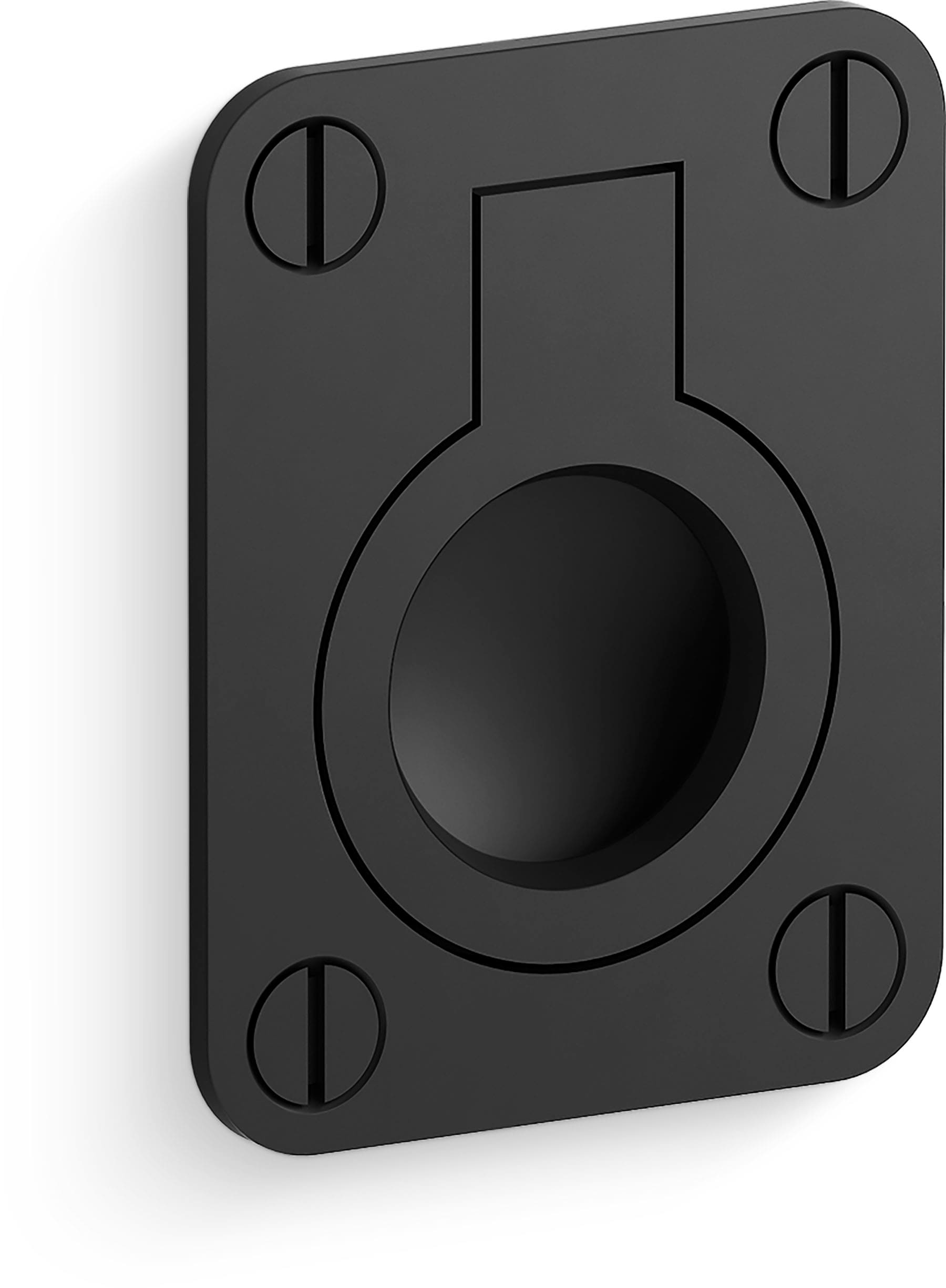 KOHLER 29980-BL Seagrove by Studio McGee Matte Black Rectangular Transitional Cabinet Knob
