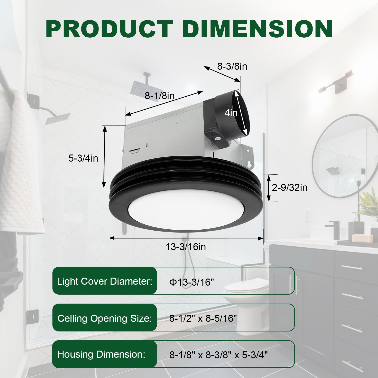 Akicon AK1480NL-MB Bath-Fans - View #5