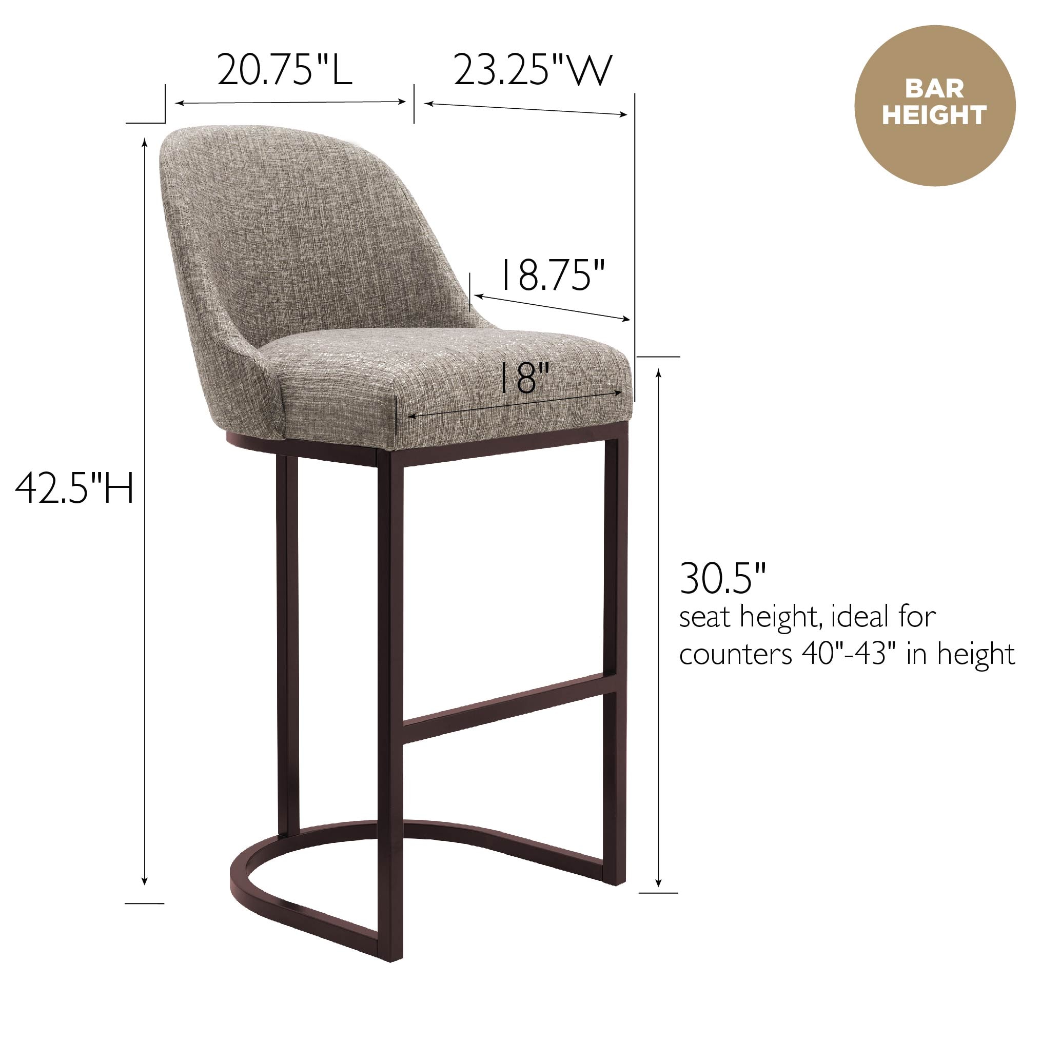 Leick Home 10133ES/GL stools - View #7