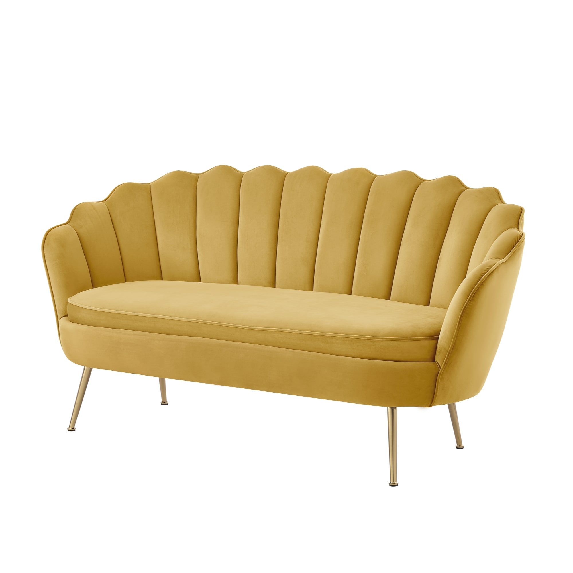 Yellow 2 seater discount sofas