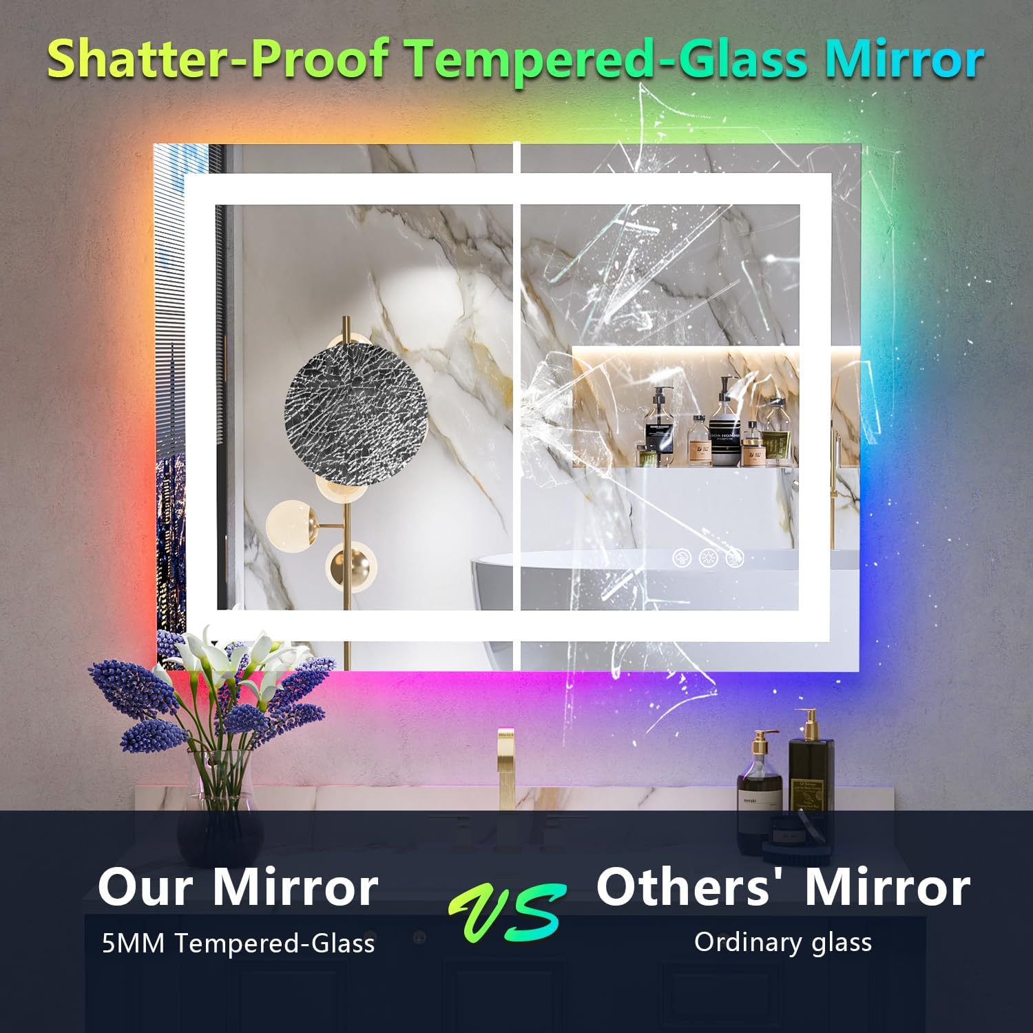 waterpar TKLO-2018 Framed-Bath-Mirrors - View #5