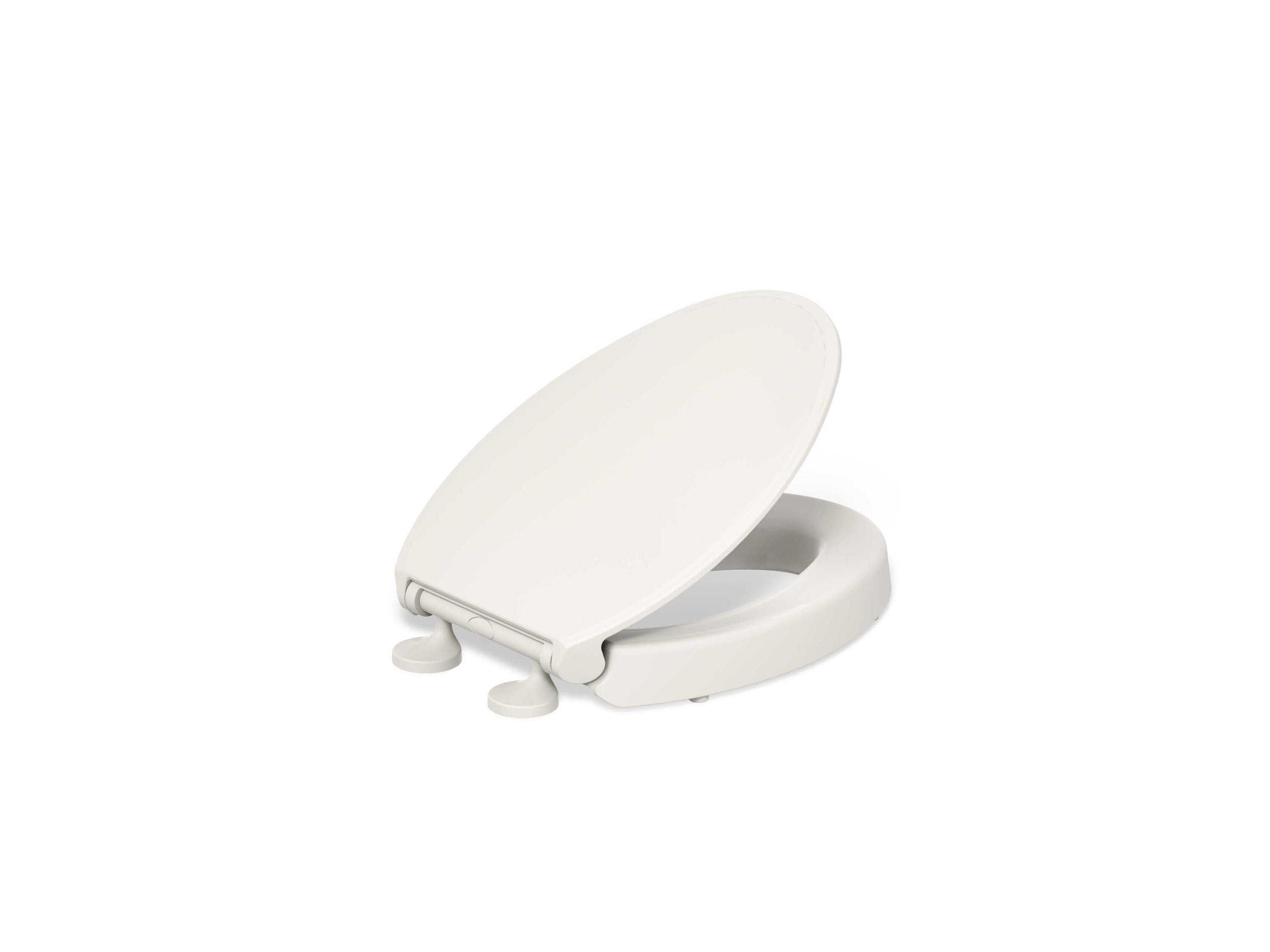 KOHLER 27783-96 Figure Elevated Plastic Biscuit Elongated Soft Close Toilet Seat