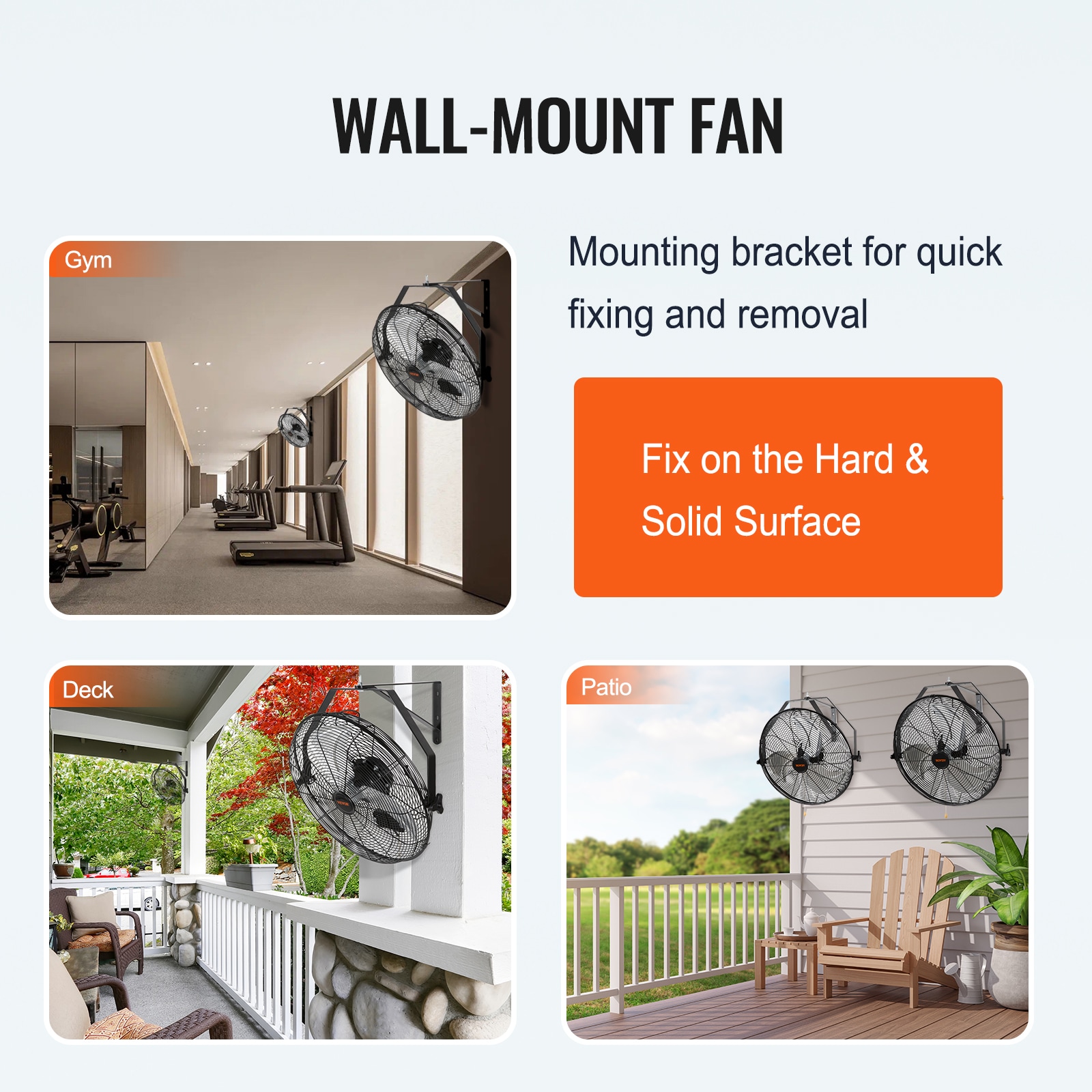 VEVOR GYBGSFS2JT18WLZBTV1 Wall-Mounted-Fans - View #9