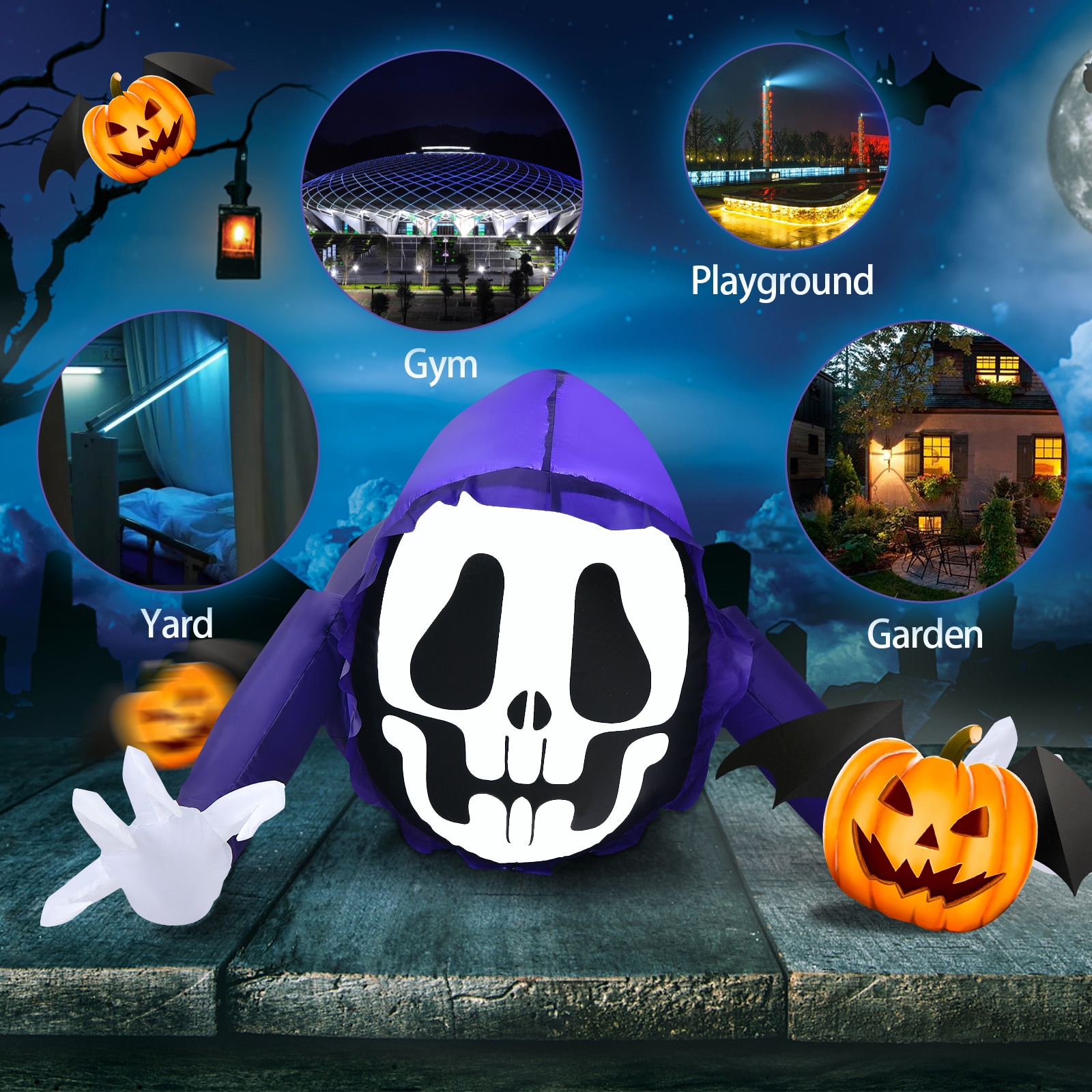 WELLFOR CM-HGY-23539US Outdoor-Halloween-Decor - View #4