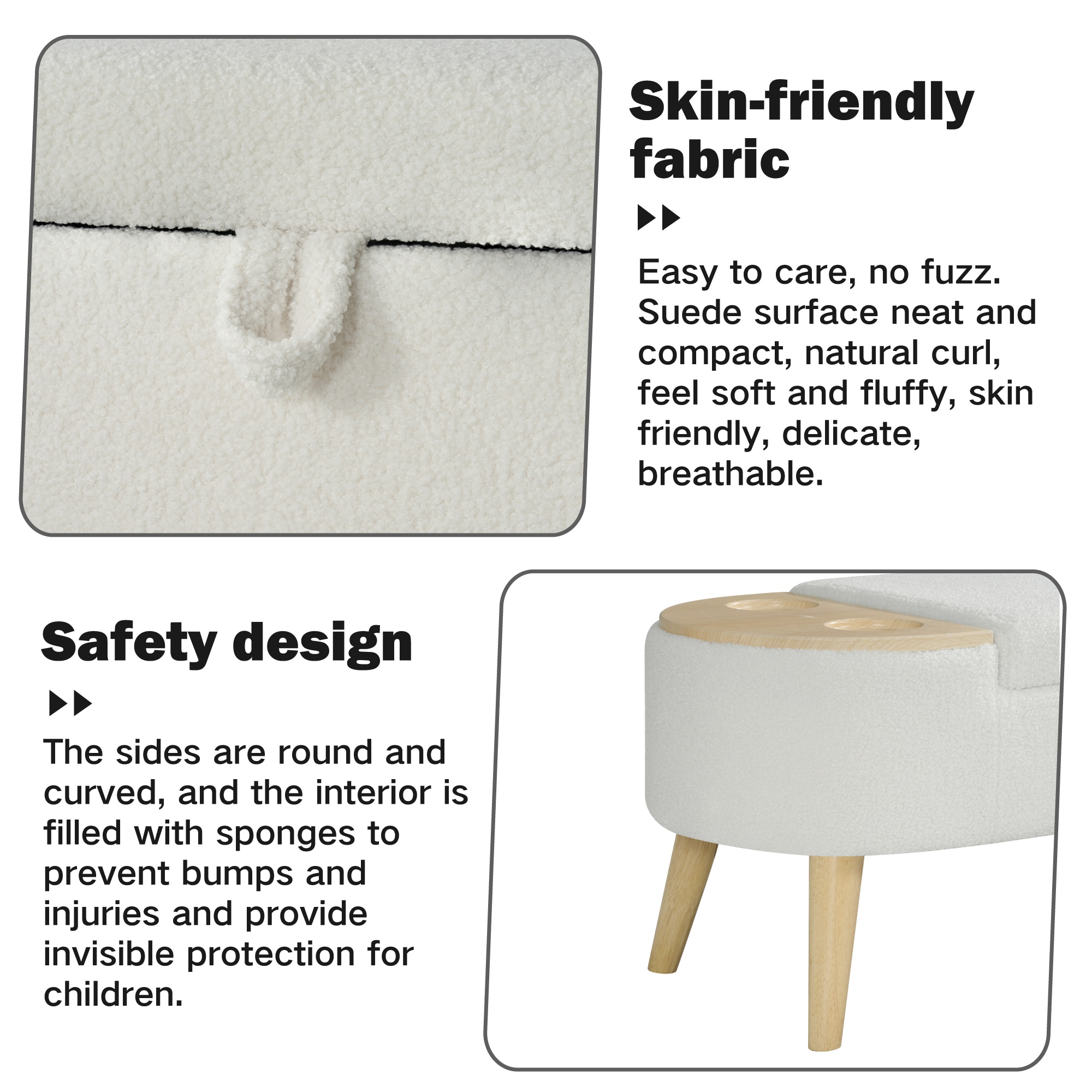 Hrinhom HC-W4105-OFF WHITE bench - View #6
