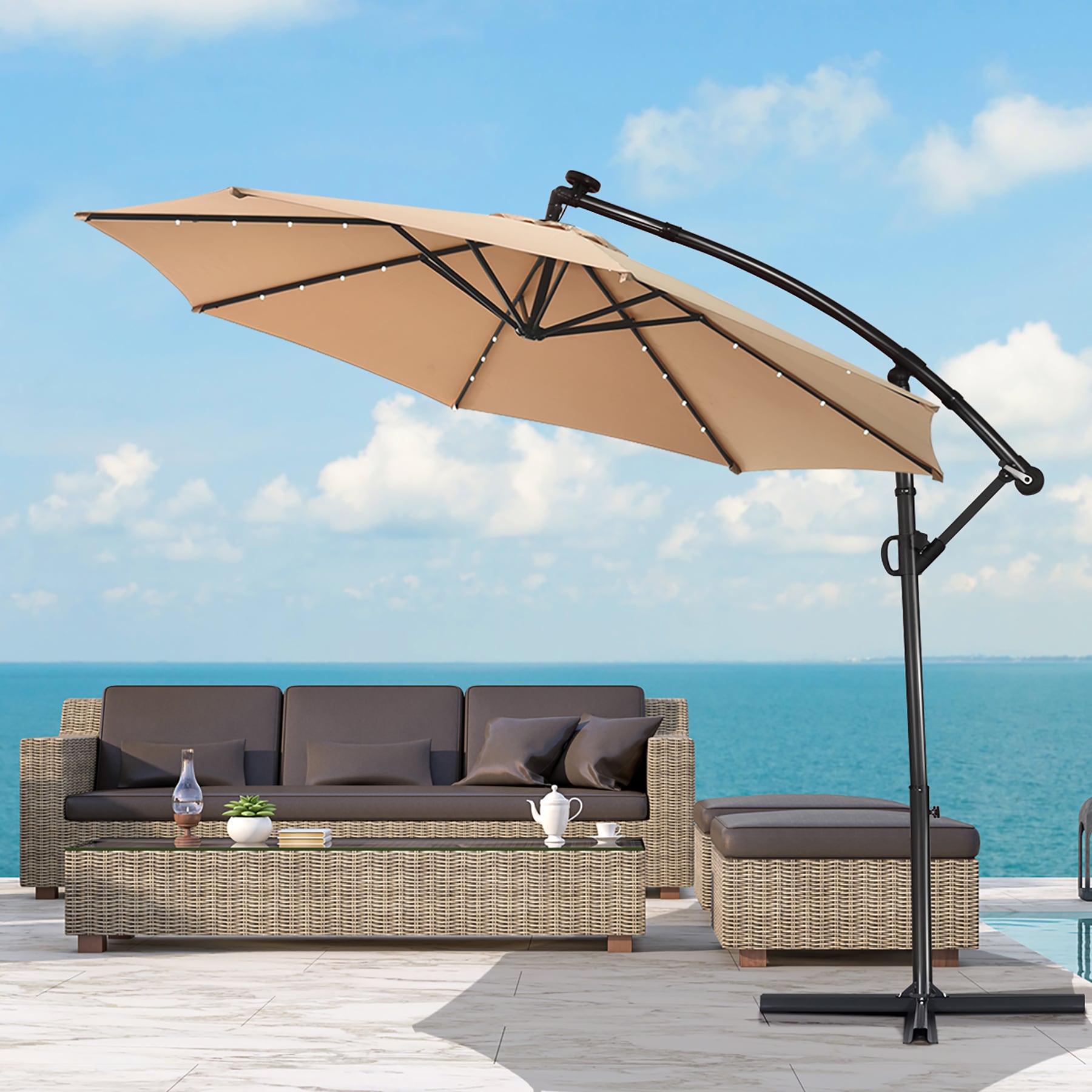 Costway OP70282BE Umbrellas-2 - View #6
