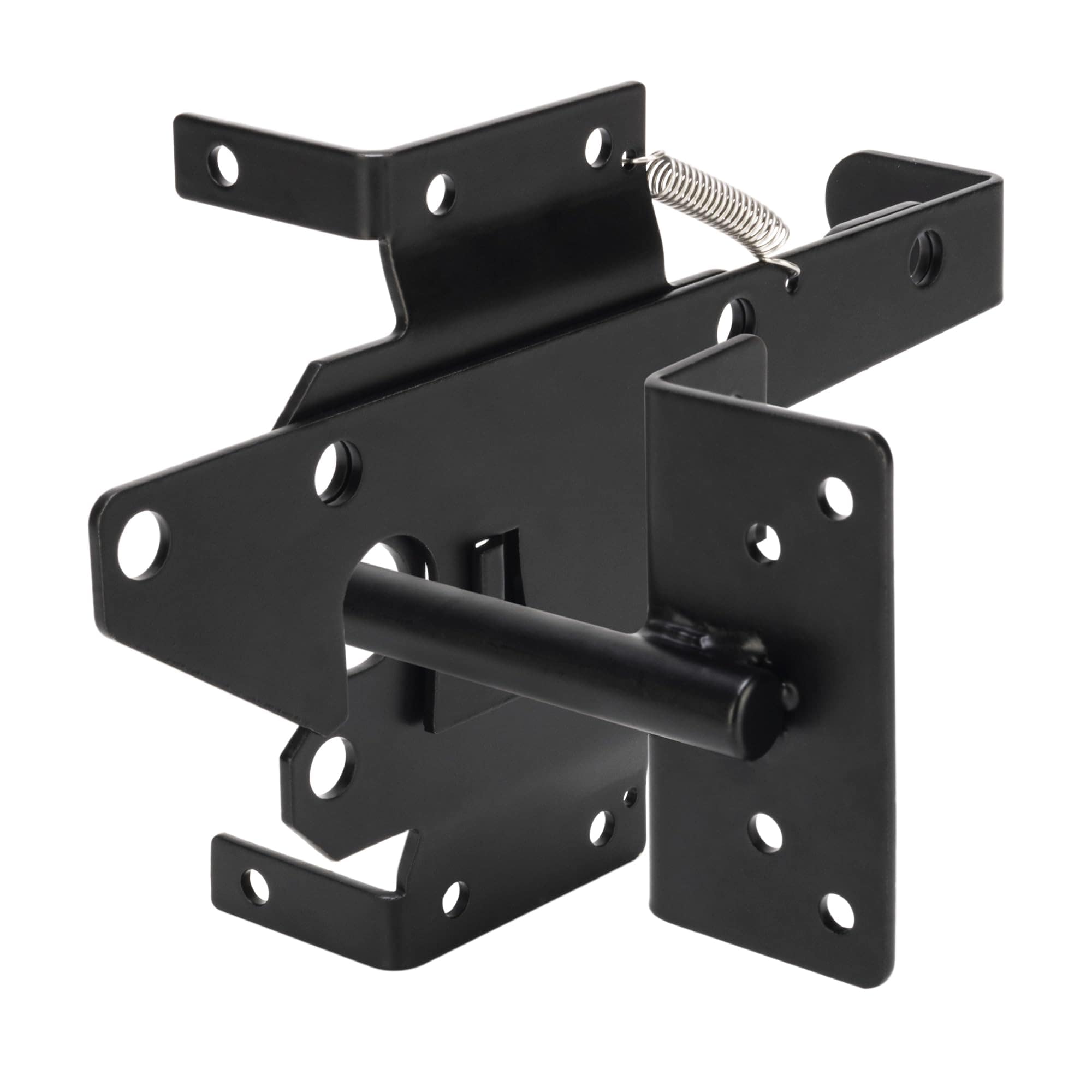 Phewnyzo Self Locking Gate Latch Heavy Steel Post Mount Automatic ...
