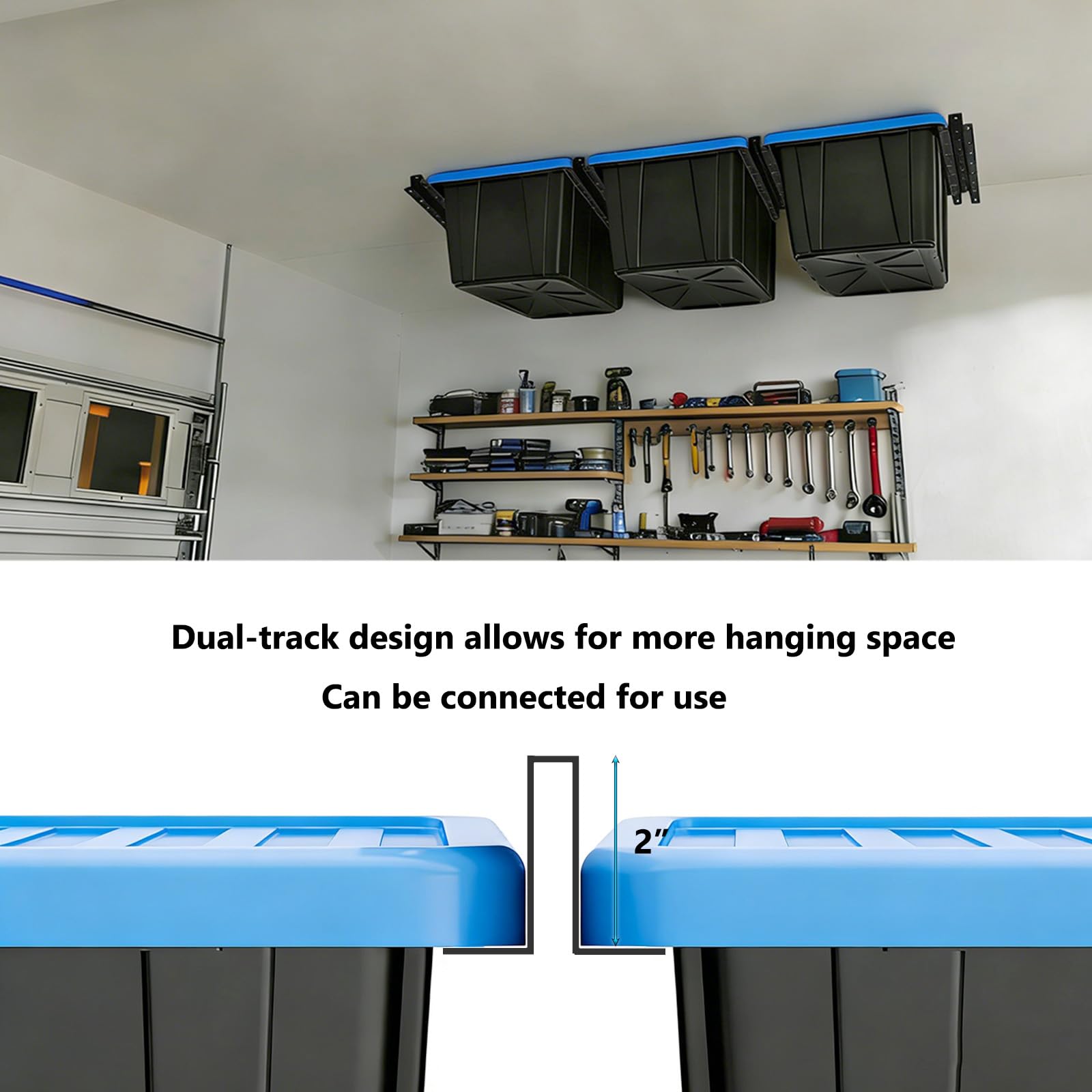 SenQWFa LDC0810Q412 Overhead-Garage-Storage - View #3