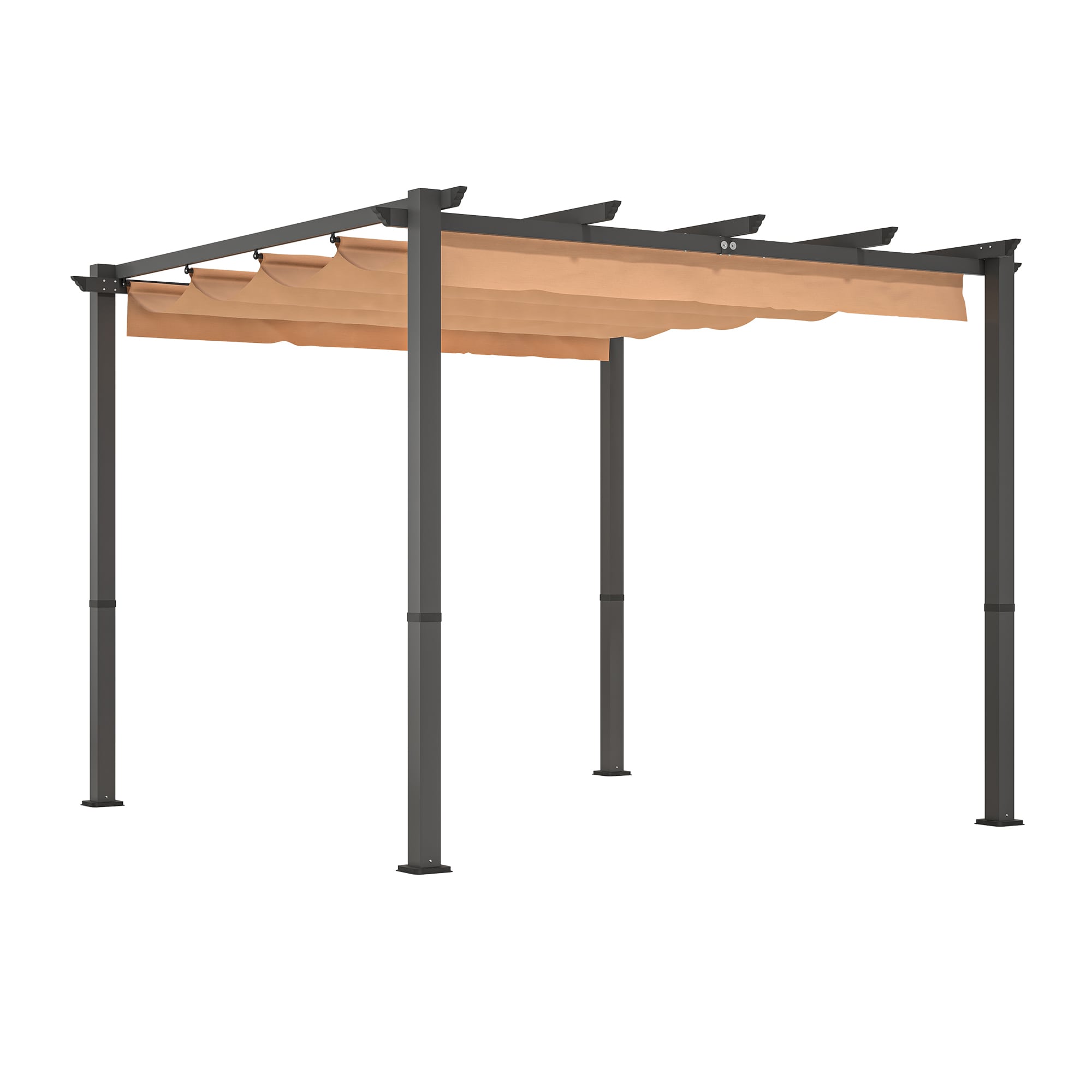 GZMR GZ-W2505-55204 10-ft x 10-ft Khaki Square Semi-permanent Soft top Roof