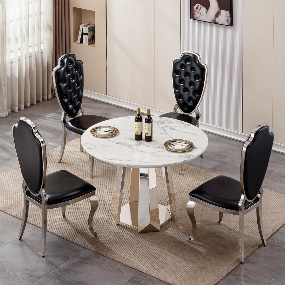 Coolbibila CAMRYN-TABLE-WHITE Dining-Tables - View #4