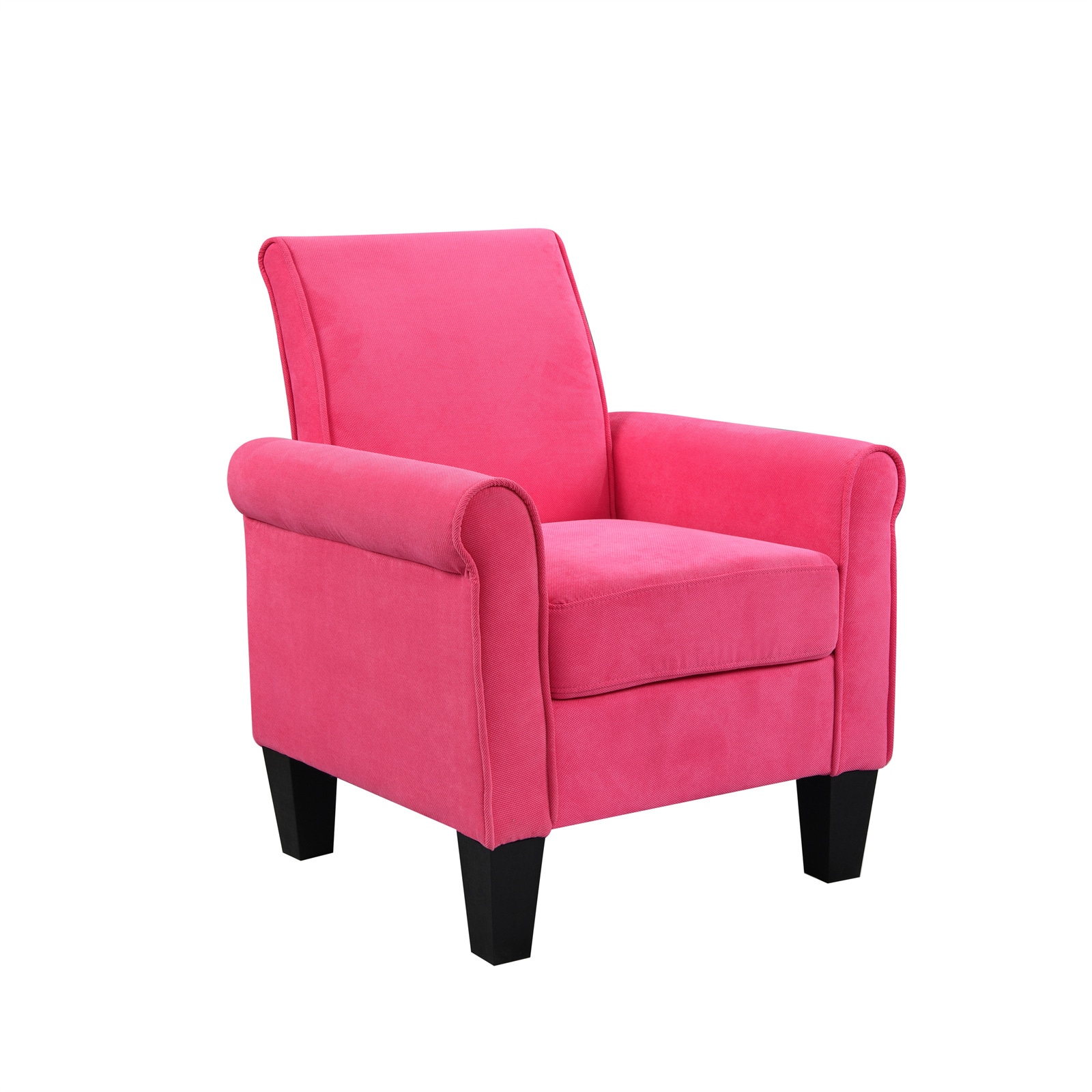 BESTCOSTY Pink Modern Accent Chair With High Quality Fabric And   63504635 