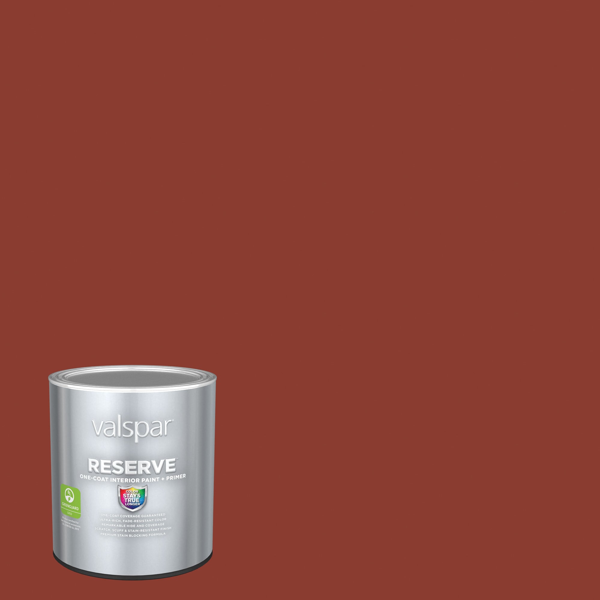 Valspar 2002-5A-2916570 Reserve Semi-gloss Decadent Red 2002-5A Latex Interior Paint Paint + Primer ( 1-quart )