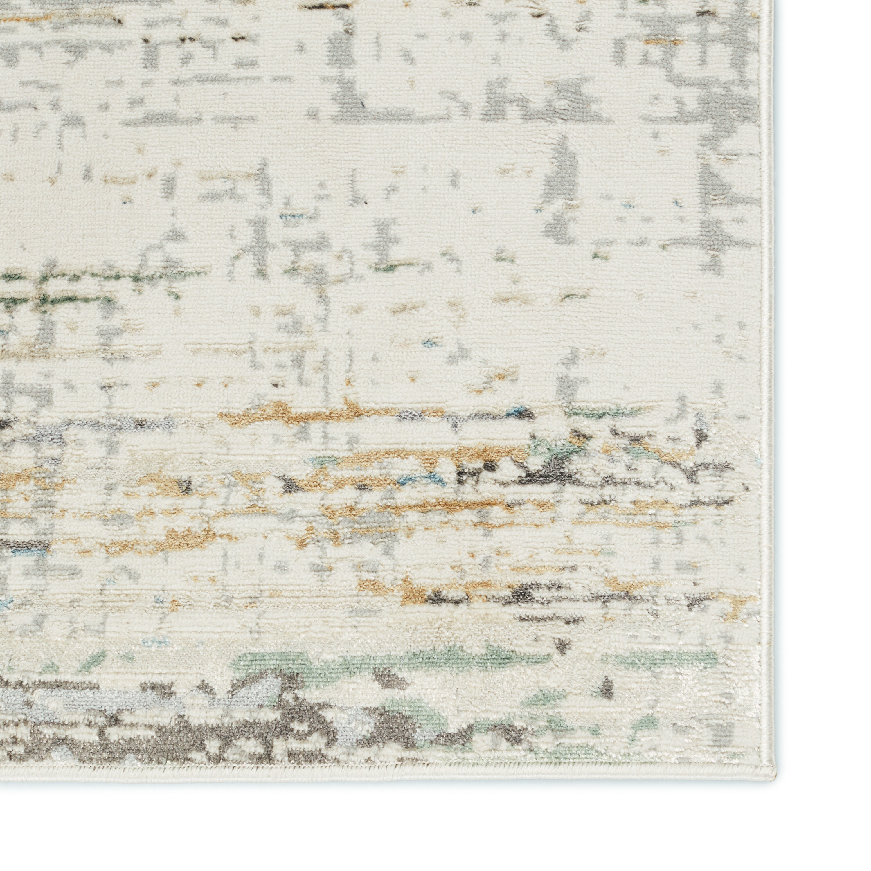 Melo 8' x 10' Ivory Abstract Synthetic Area Rug