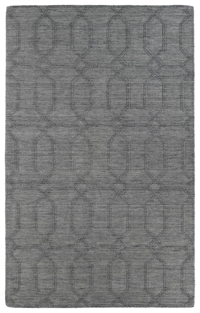 Kaleen IPM03-75-96136 Imprints Modern 10 X 14 (ft) Wool Grey Indoor Trellis Moroccan Area Rug