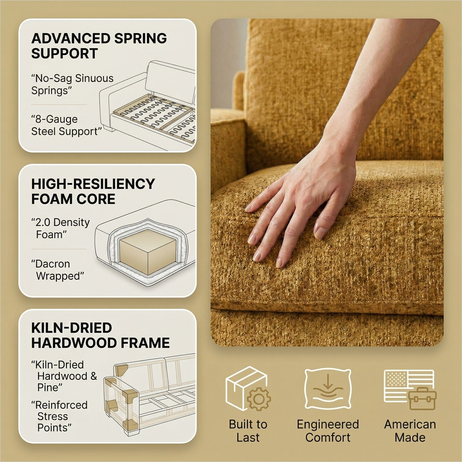 SunJet 140778LKJ9MK Sofas-Loveseats - View #3