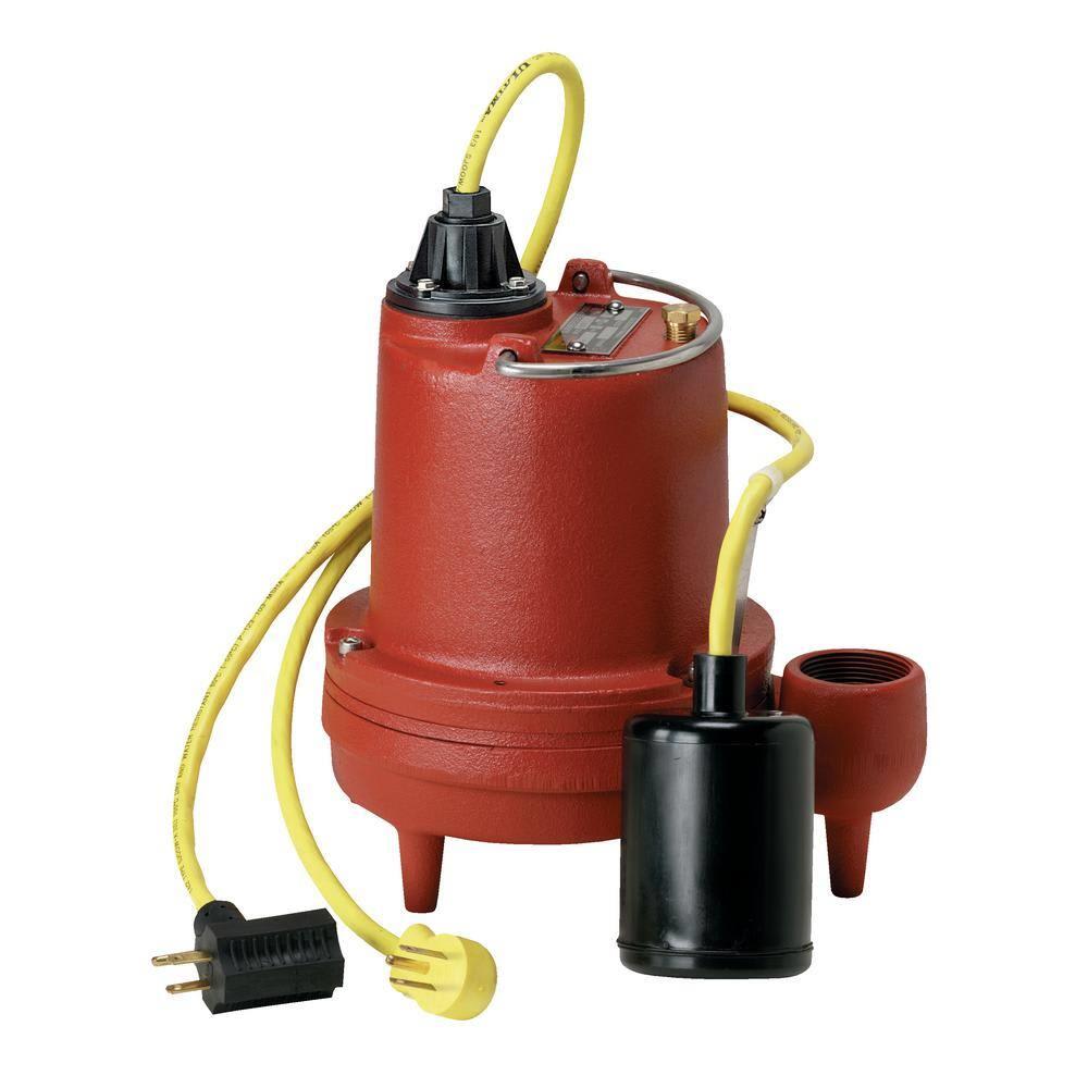 Liberty Pumps HT41A 4/10 HP Submersible High Temp Sump Pump 1 PH 115V 10.ft Cord 1-1/2-in. Discharge Auto