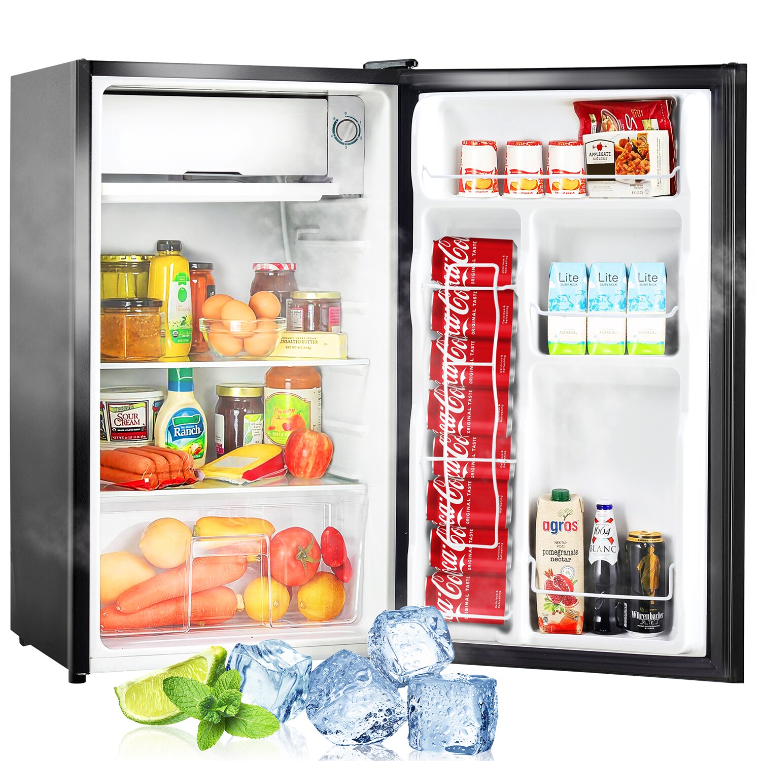 Sinofurn 3 2 cu ft standard depth mini fridge freezer compartment