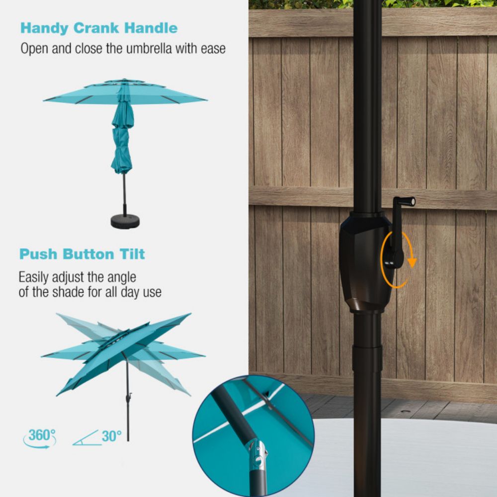 Clihome CLI-21ED37-4-TQ Umbrellas-2 - View #8