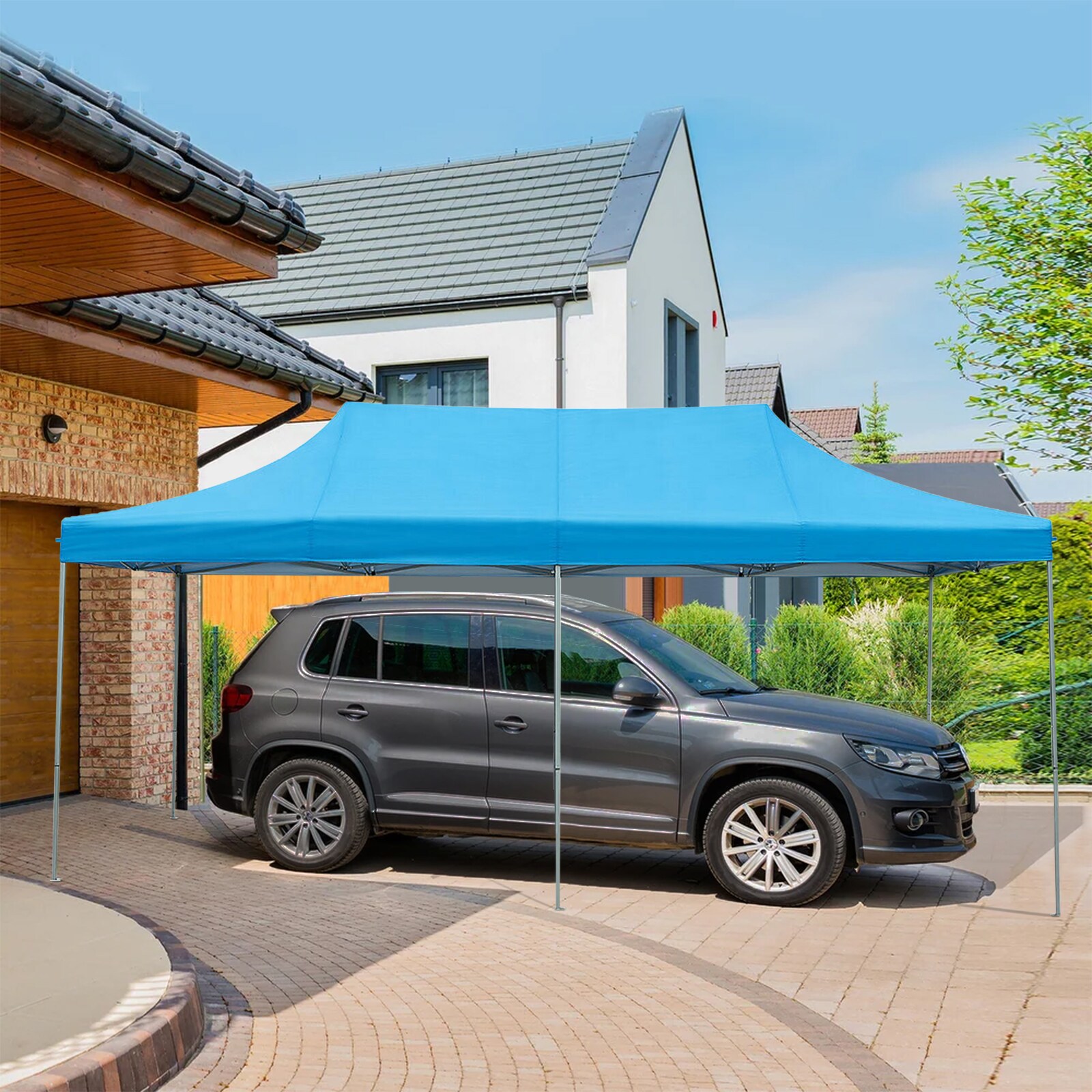 WELLFOR DOS70118BL Carport-Covers - View #3