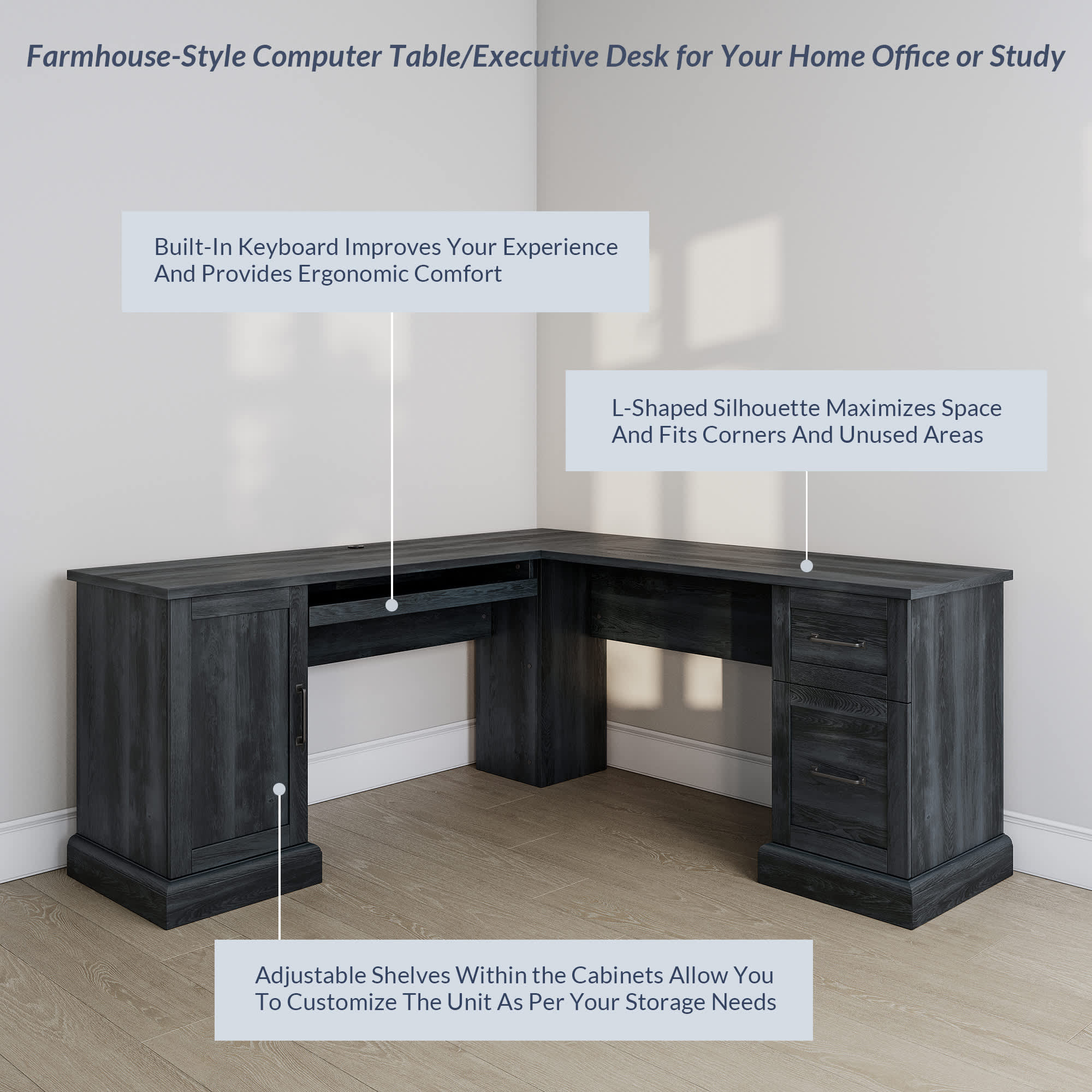 Belleze 014-HG-40745-RTG-A+B desks - View #4