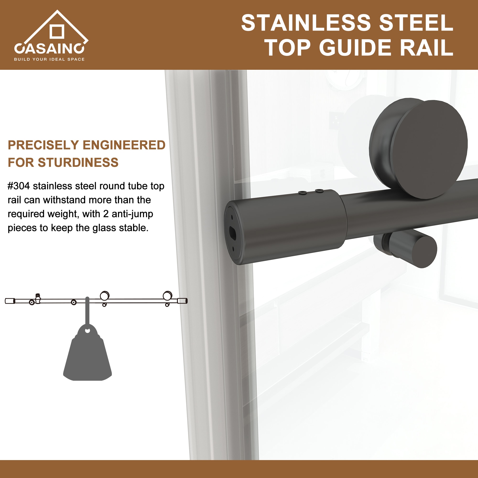 CASAINC SL-TL-C60 Shower-Doors - View #5