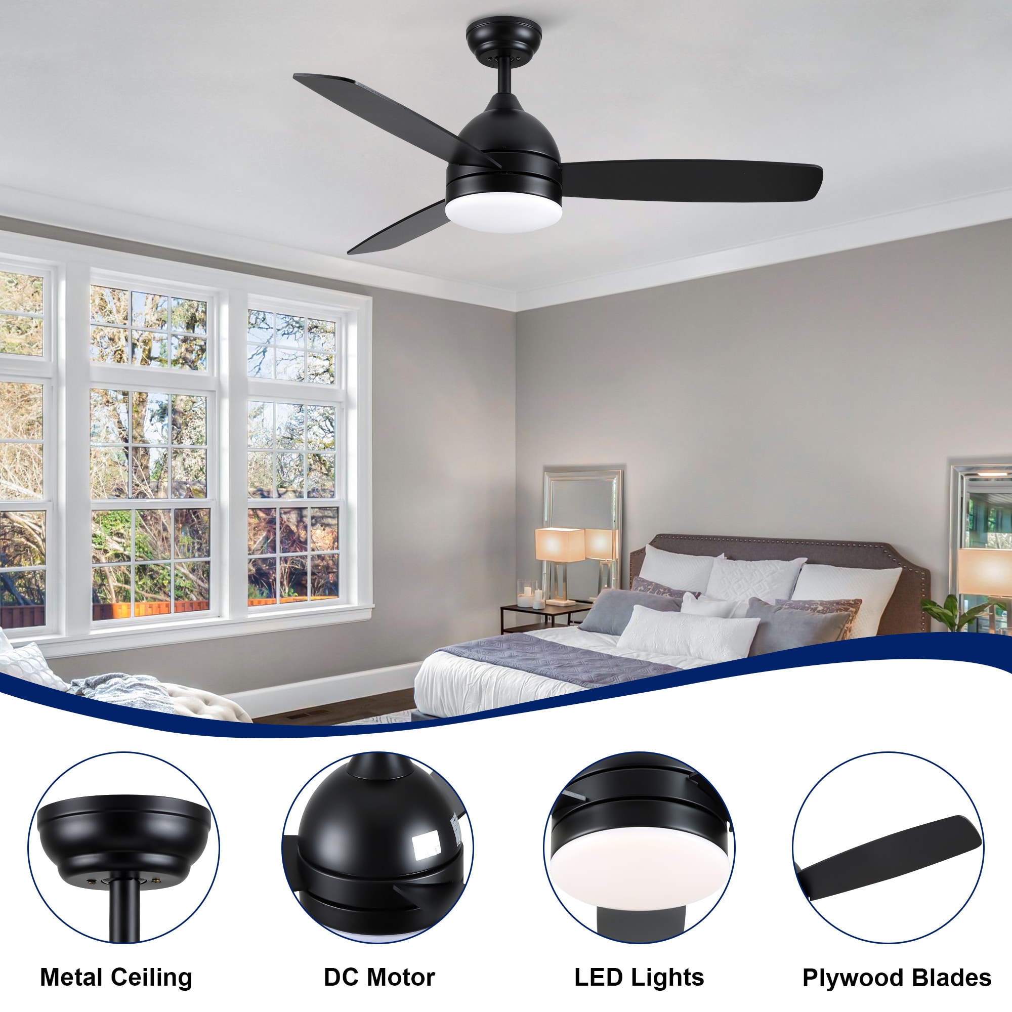 YUHAO LSDC1010BK482 Ceiling-Fans - View #4