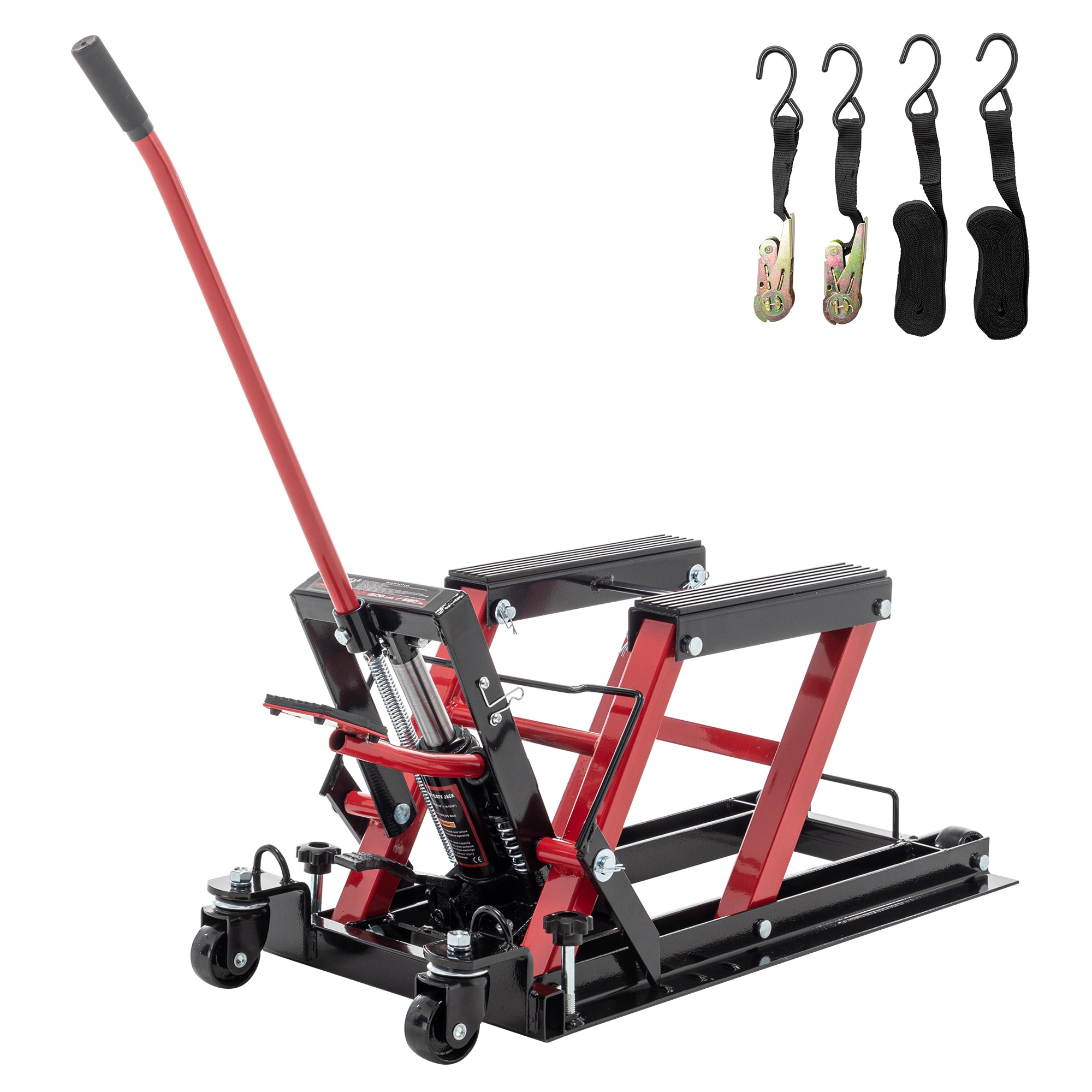 Siavonce XH36704 Red 0.68-Ton Metal Hydraulic Jack kit