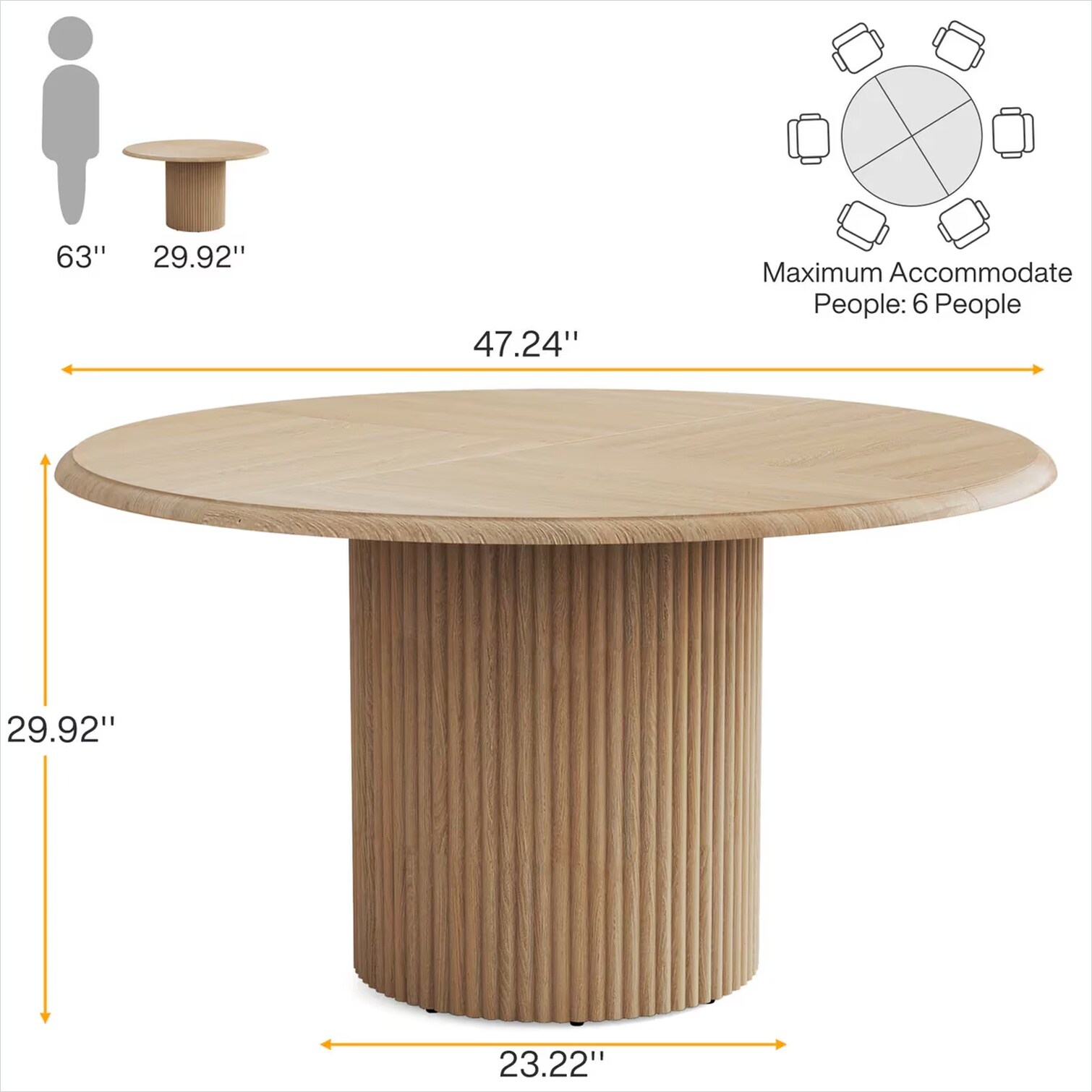 FlowLuxe VULQSL6O3IQQ Dining-Tables - View #6