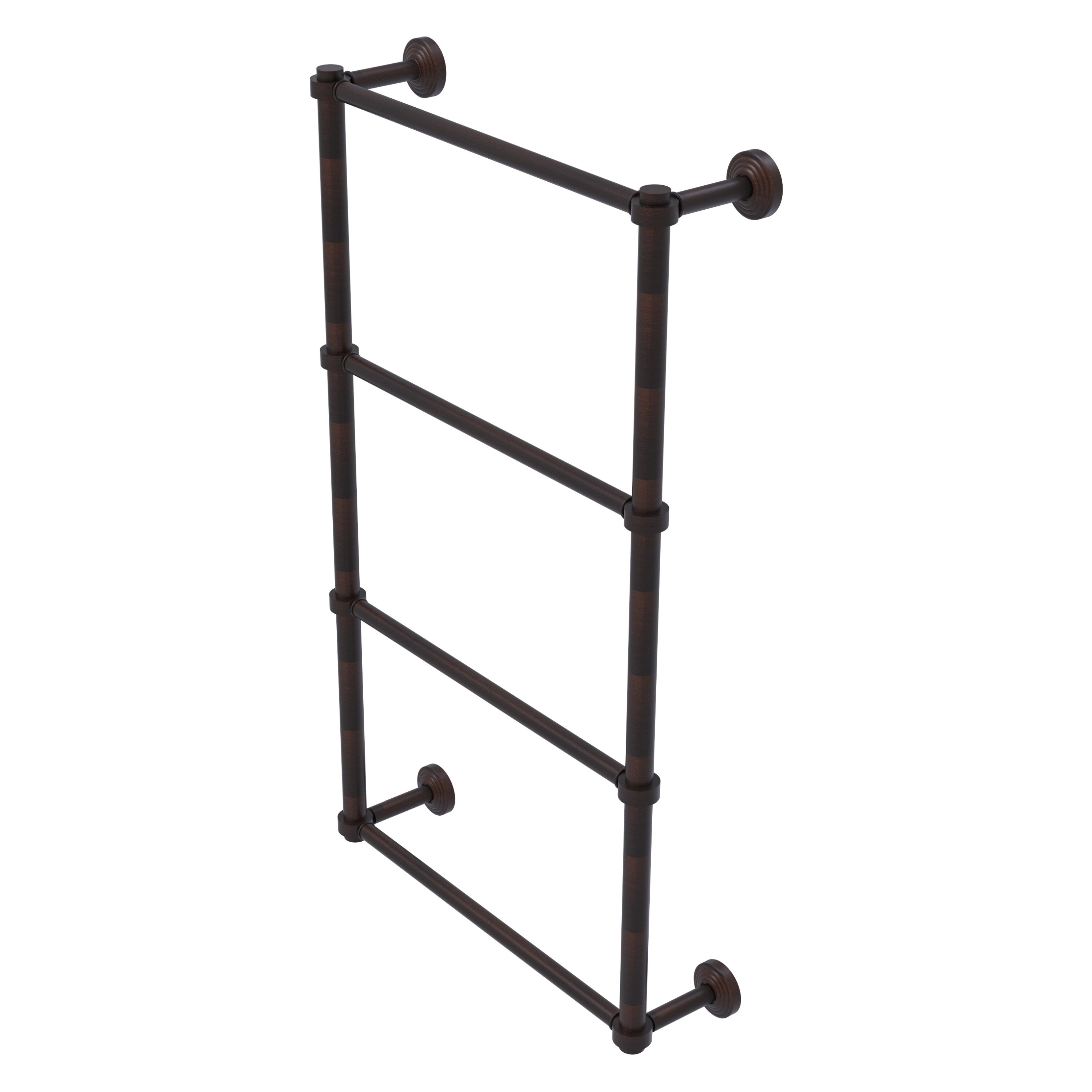 Allied Brass WP-28-30-VB Waverly Place 30-in double Venetian Bronze Wall mount 4-tier Towel Bar