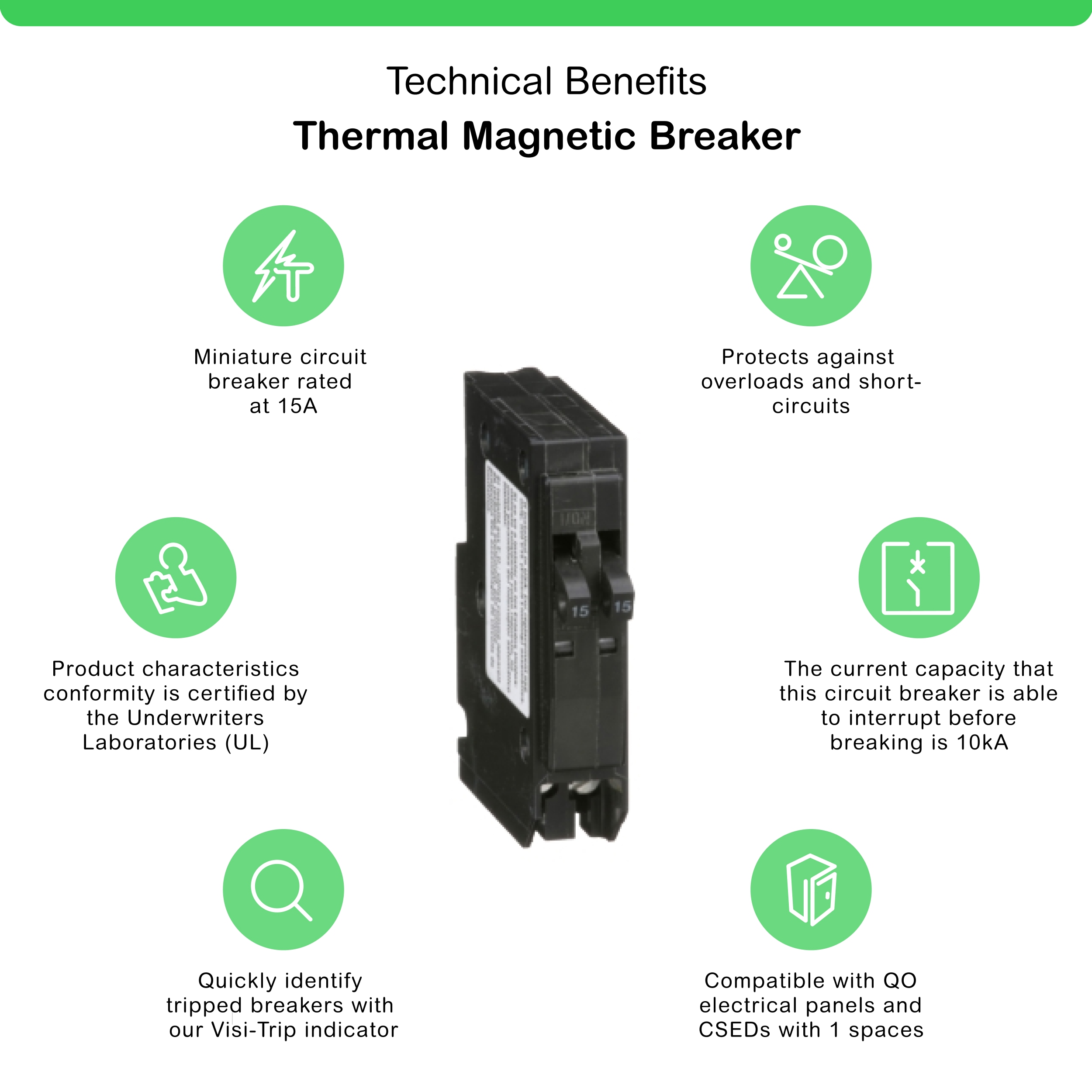 Square D QO1515C Circuit-Breakers - View #2