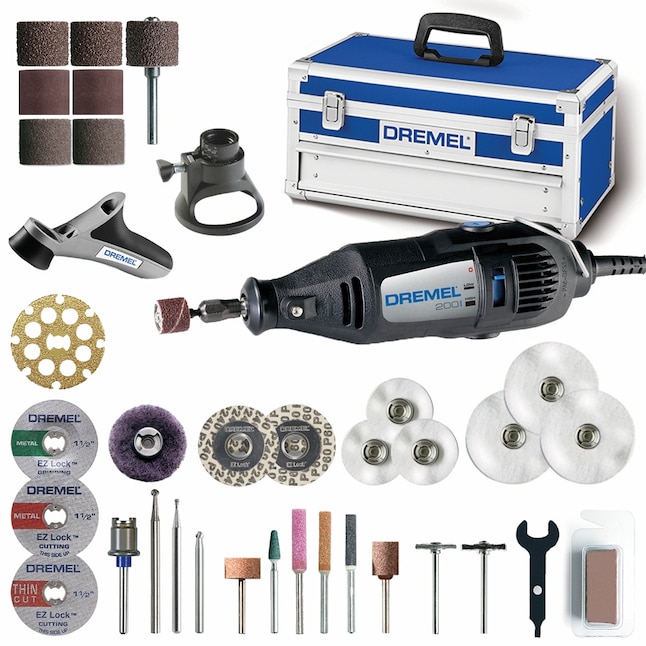 Dremel 33-Piece 2-Speed Corded Multipurpose Rotary Tool with Hard Case in the Tools department at Lowes.com
