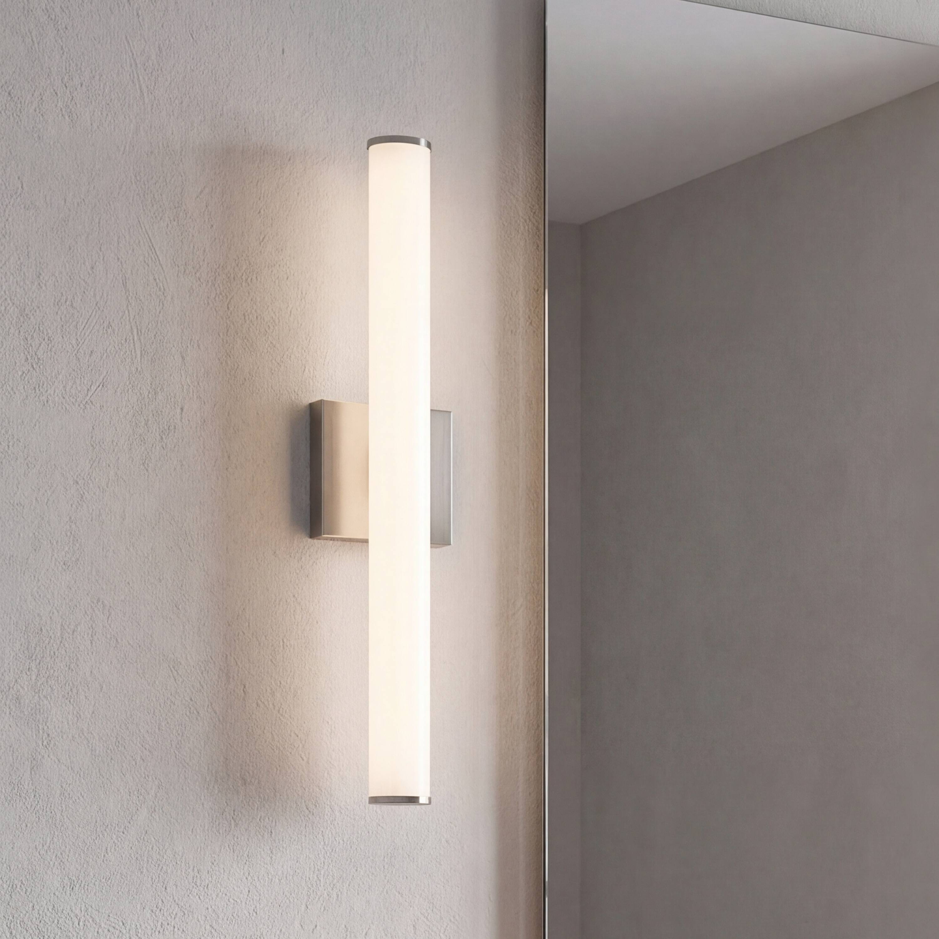 Savoy House Colt 24" Contemporary LED Cylinder Vanity Light in Satin Nickel