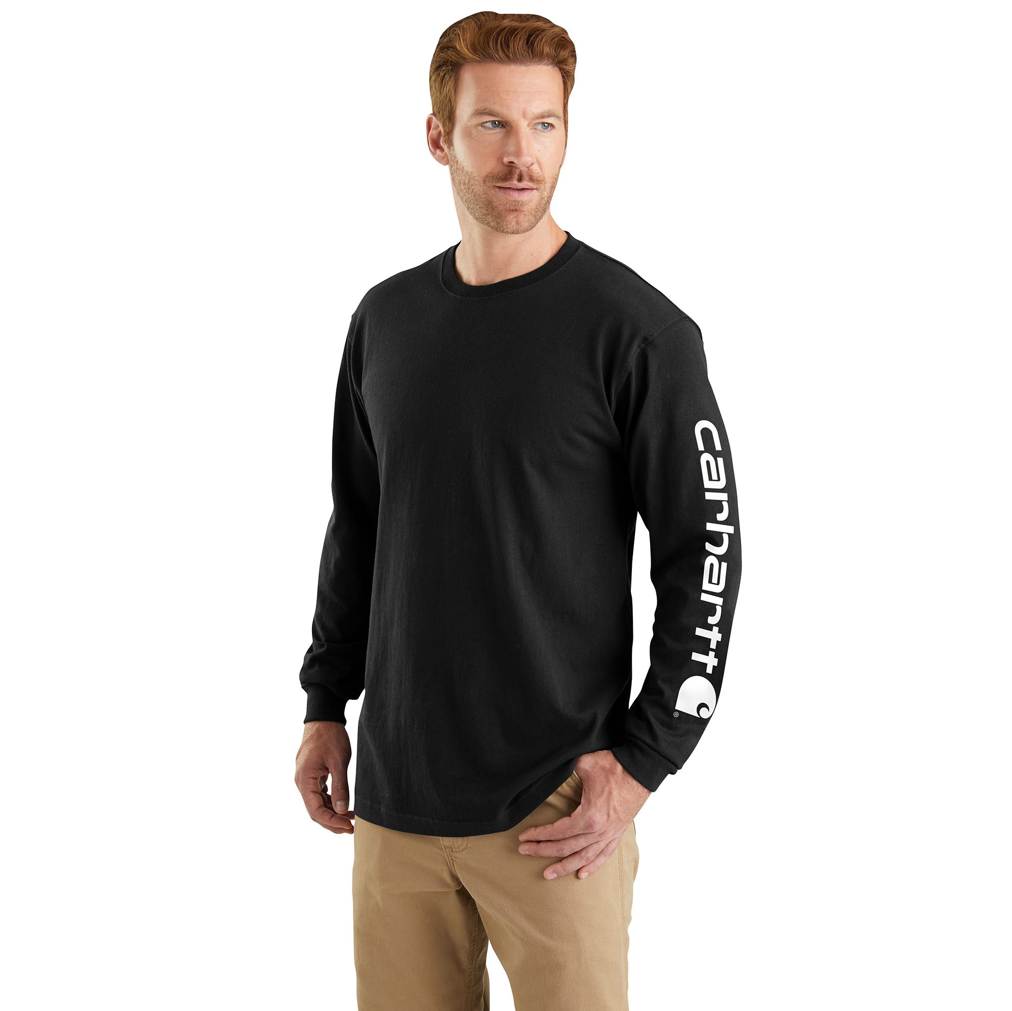 Carhartt Workwear Men's Heavyweight Knit Long Sleeve Solid T-shirt and Sweatshirt