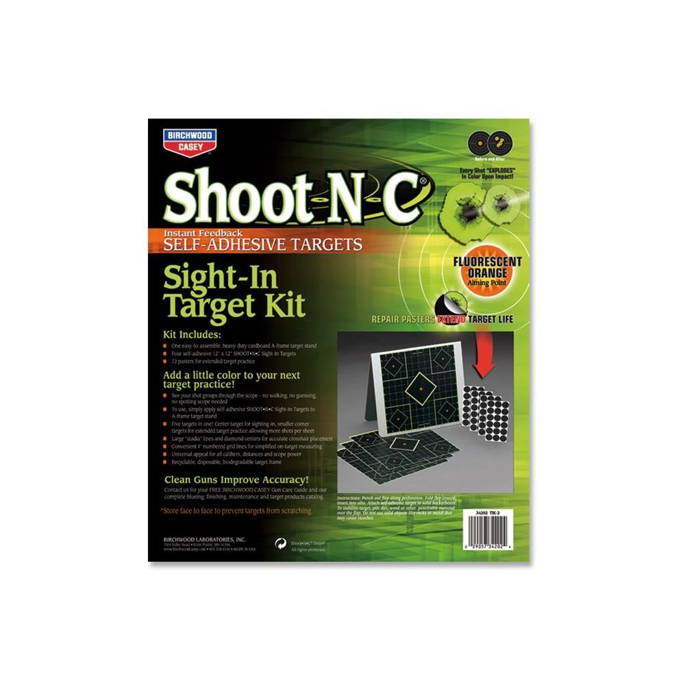 Birchwood Casey Si15 Shoot-n-c 8 Inch Sight in 15pk for sale online 