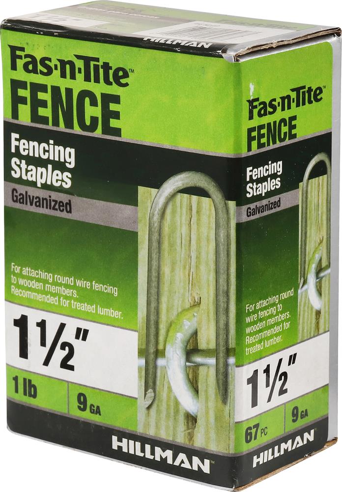 Fas-n-Tite 1-1/2-in Leg x 1/4-in 9-Gauge Fence Staples in the Staples ...