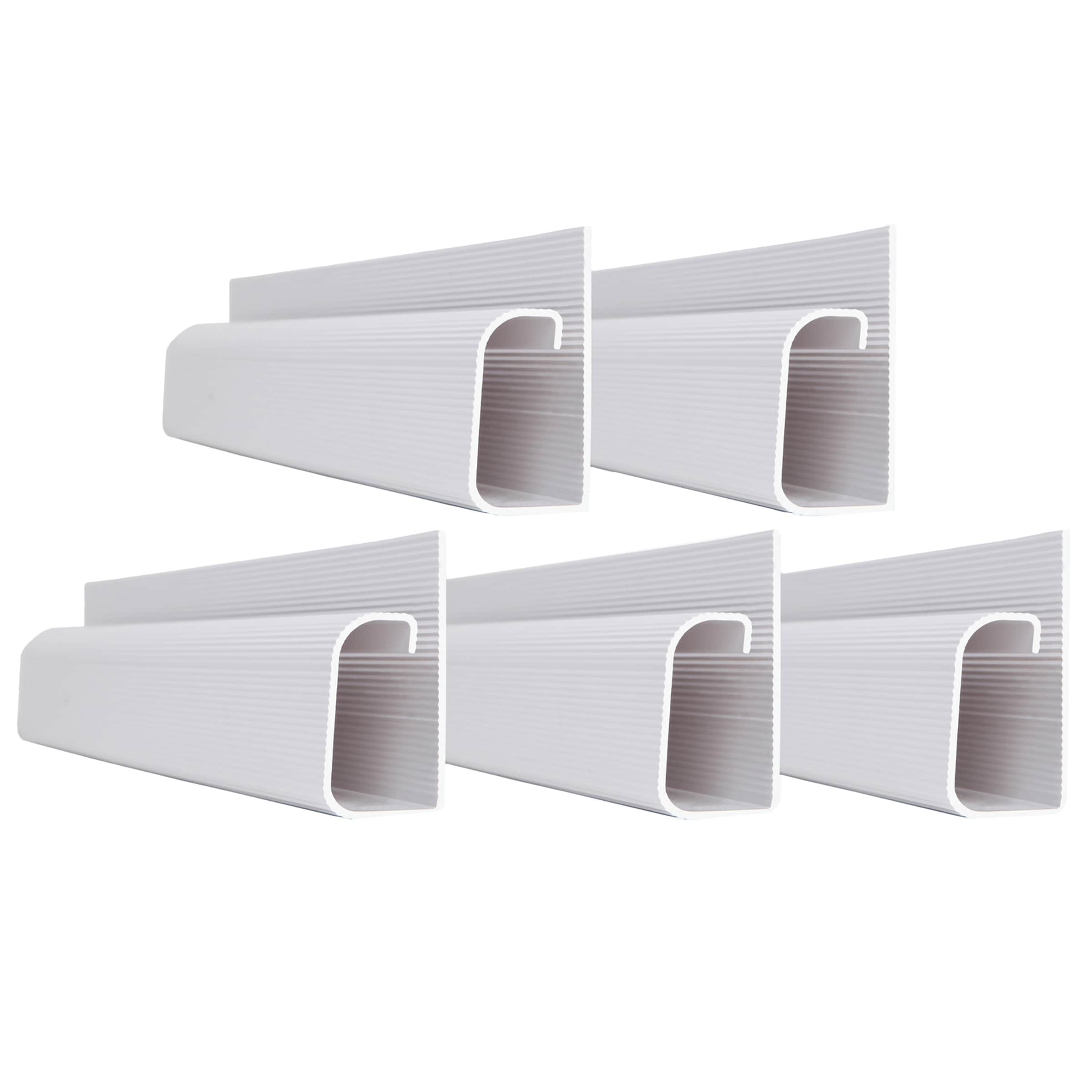 Fleming Supply 902096NJY Cord and Cable Organizer Kit 5 -Piece 16-1/2-in x Plastic White Cord/Cable organization kit