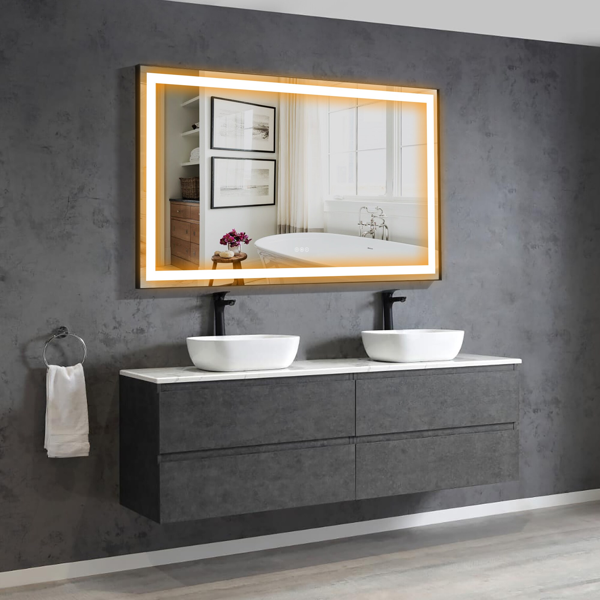 Forclover HE-31MK6036 Framed-Bath-Mirrors - View #4