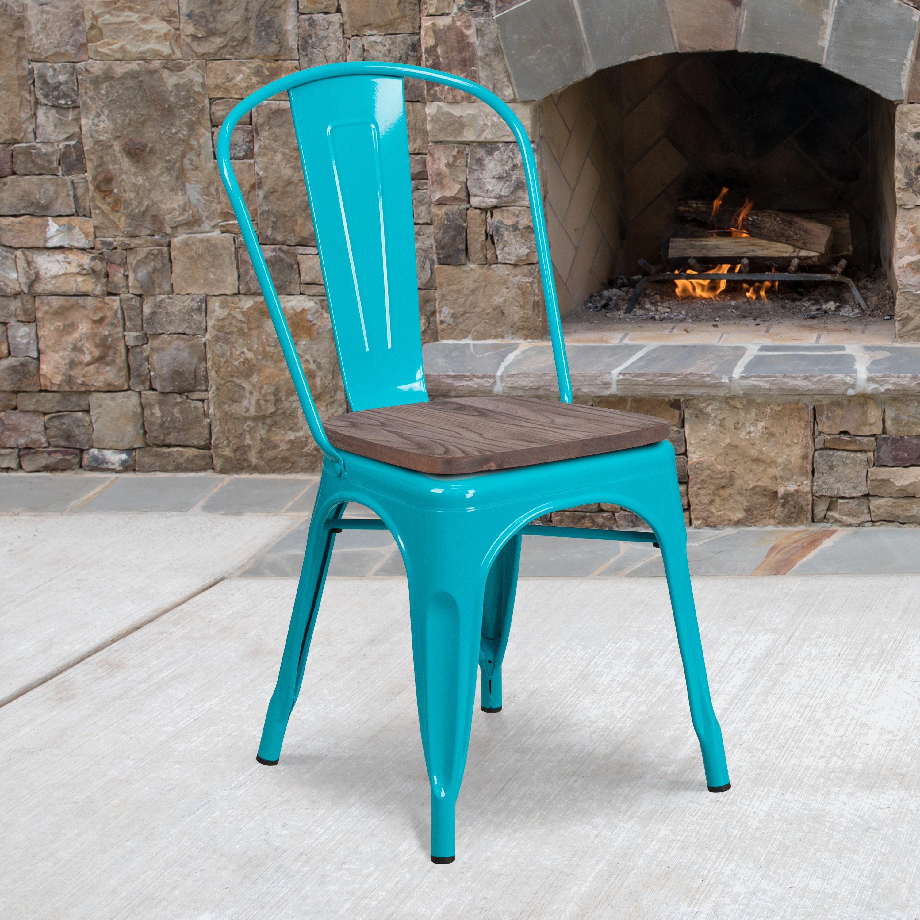 Flash Furniture 889142873983 Contemporary/Modern Dining Side Chair (Metal Frame)