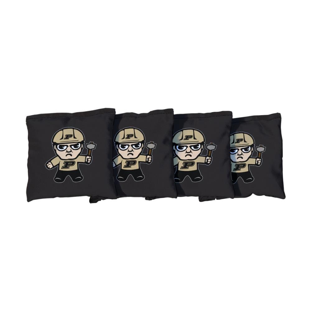 Victory Tailgate NCAA Collegiate Regulation Cornhole Game Bag Set Purdue Boilermakers 8 Bags Included, Corn-Filled 