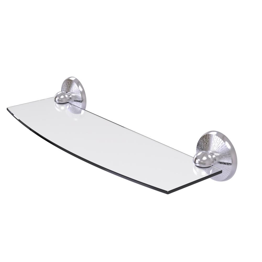 Allied Brass PMC-33/18-SCH Prestige Monte Carlo Satin Chrome Wall mount Bathroom Shelf ( 18-in x 3-in x 5-in )