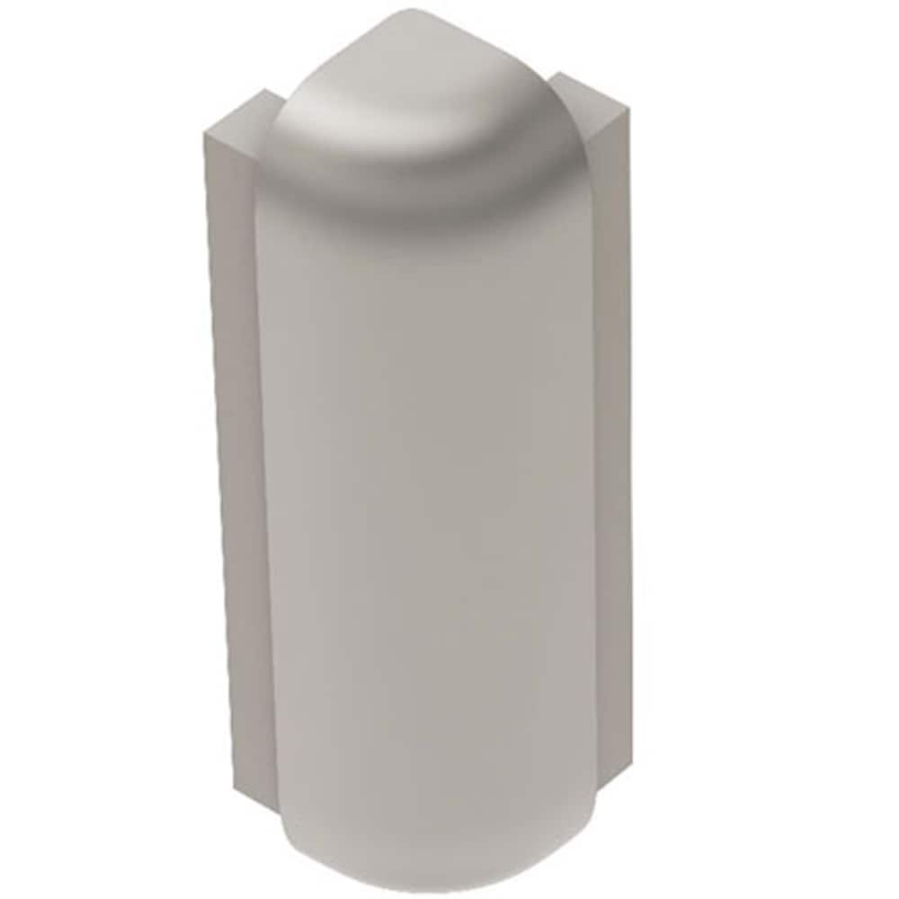 Schluter Systems E90RS80AT39 Rondec-Step 0.313-in W x 1.813-in L Satin nickel anodized aluminum Aluminum Outside corner Tile Edge Trim