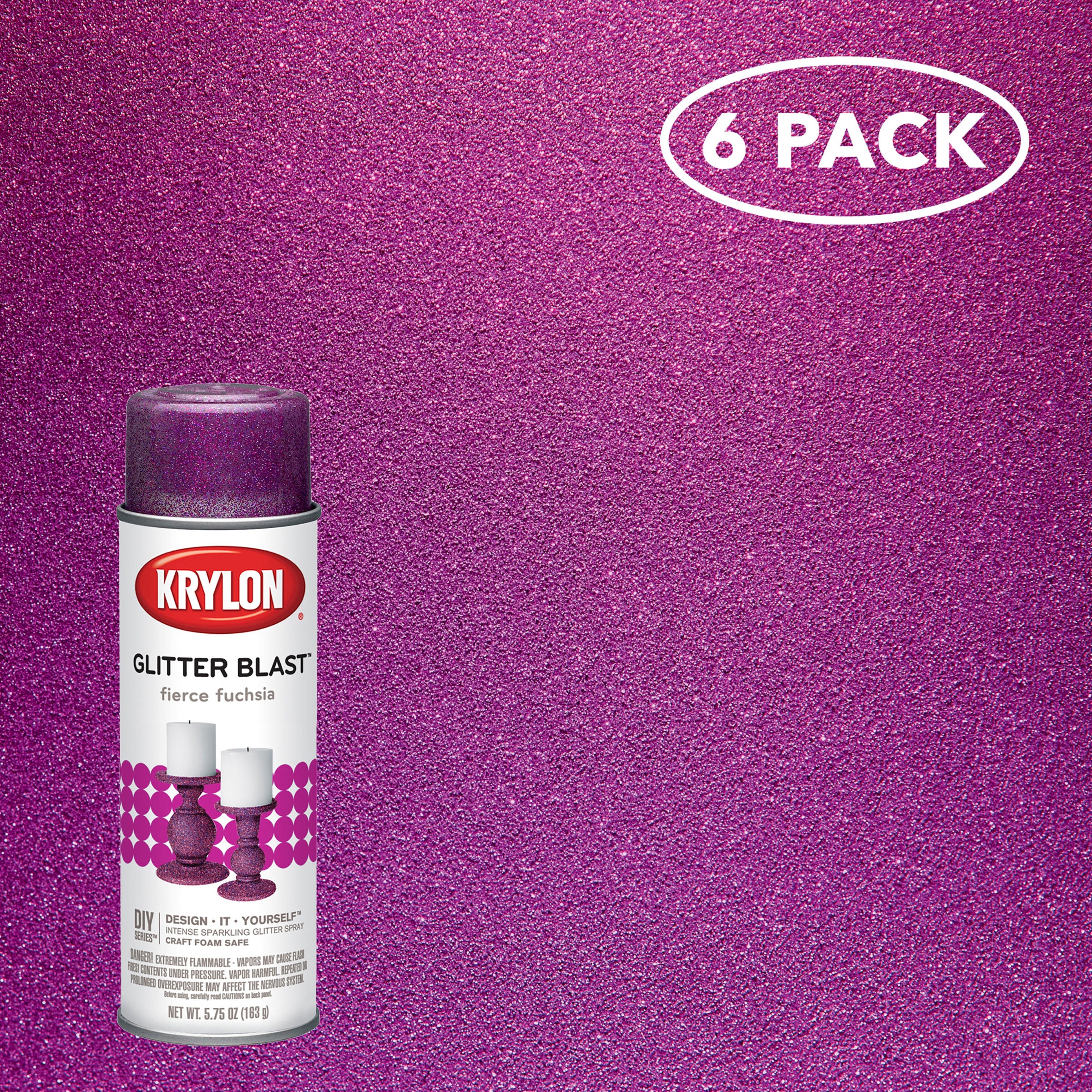 Krylon® Glitter Blast™ Glitter Spray Paint - Twilight Sky, 5.75 oz
