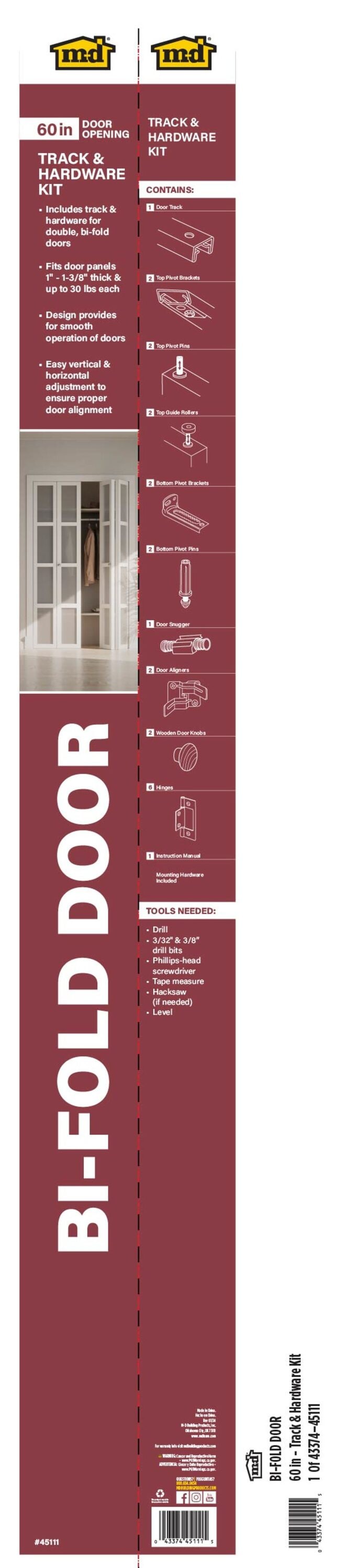 M-D 45111 Bifold-Closet-Door-Track-And-Kits - View #6