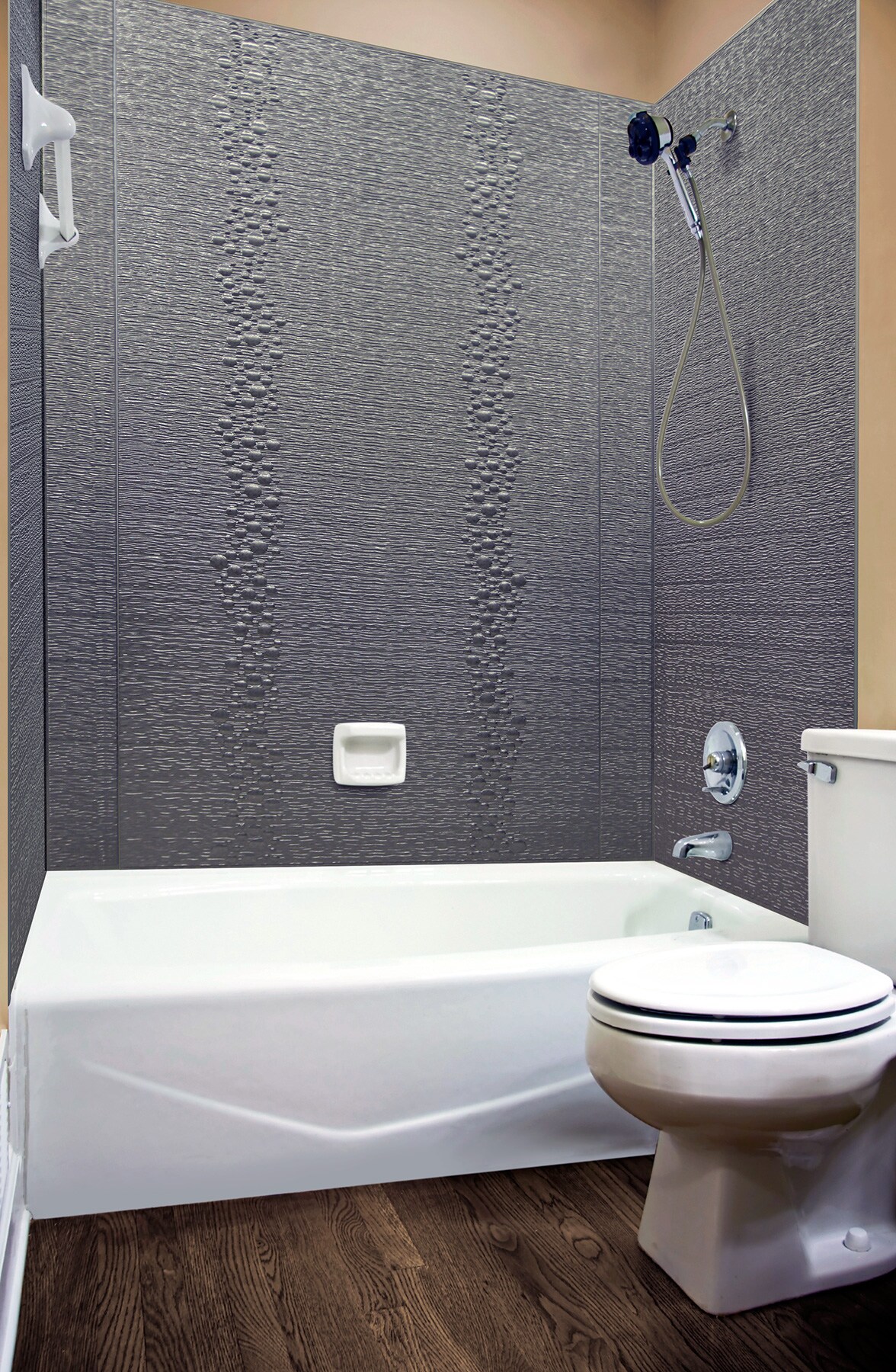 Decorative, Recycled Plastic Bathroom and Shower Wall Panels