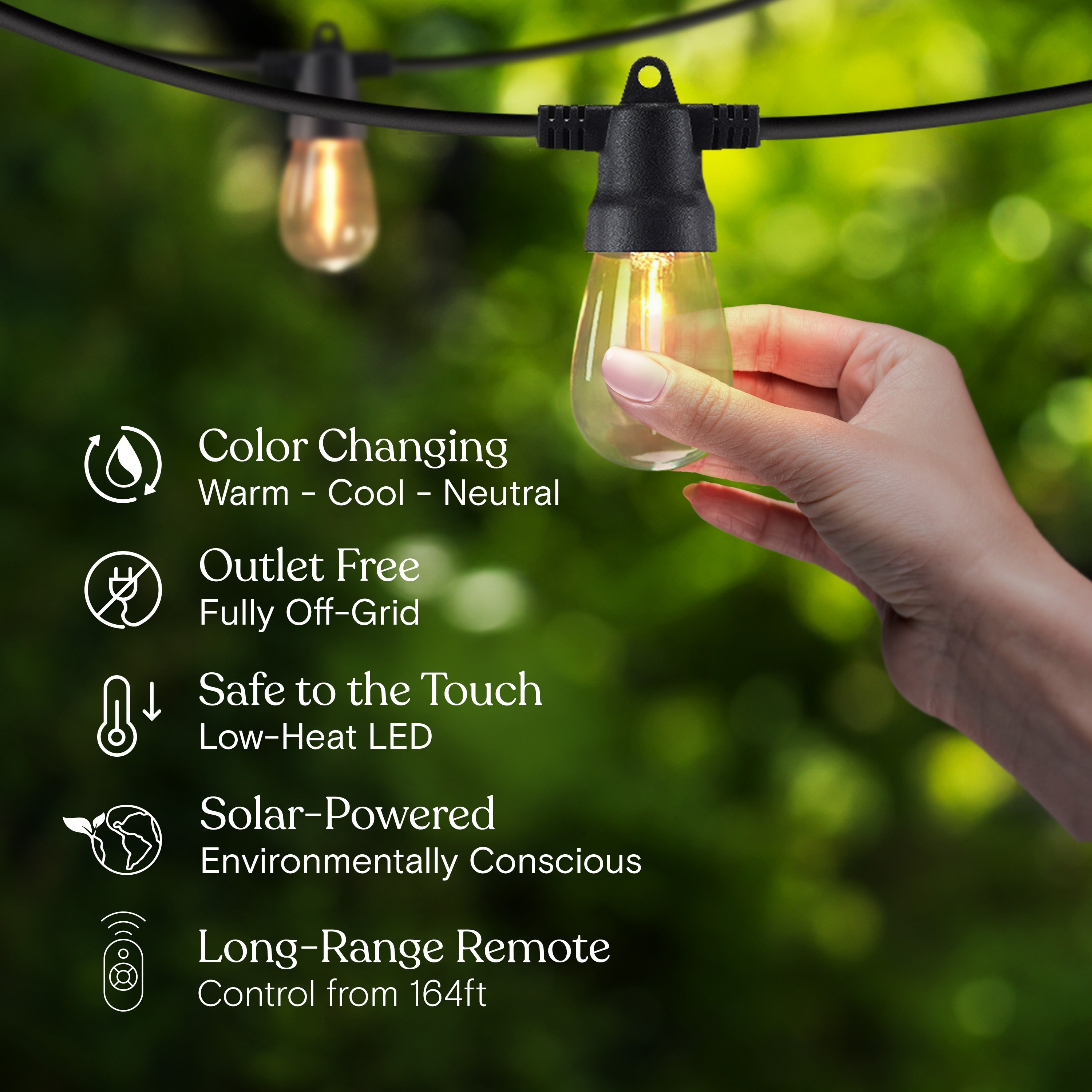 Brightech SLR-4WCC-27NH-TST Patio-String-Lights - View #7