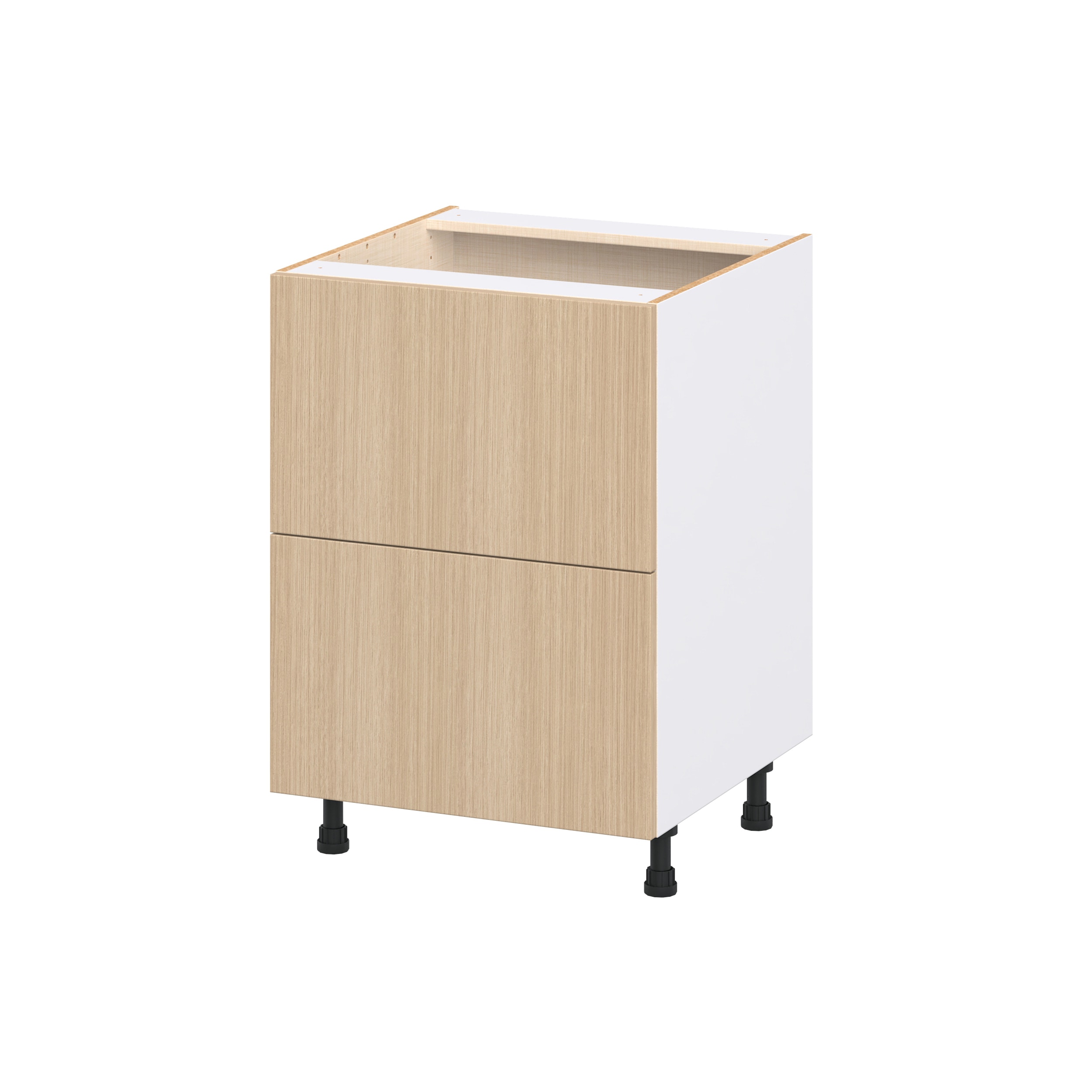 Hugo&Borg DSB2D24WD-WI Winston 24-in W x 34.5-in H x 24.5-in D Mojavi Oak 2 -Drawers Drawer Base Fully assembled Cabinet Flat Panel