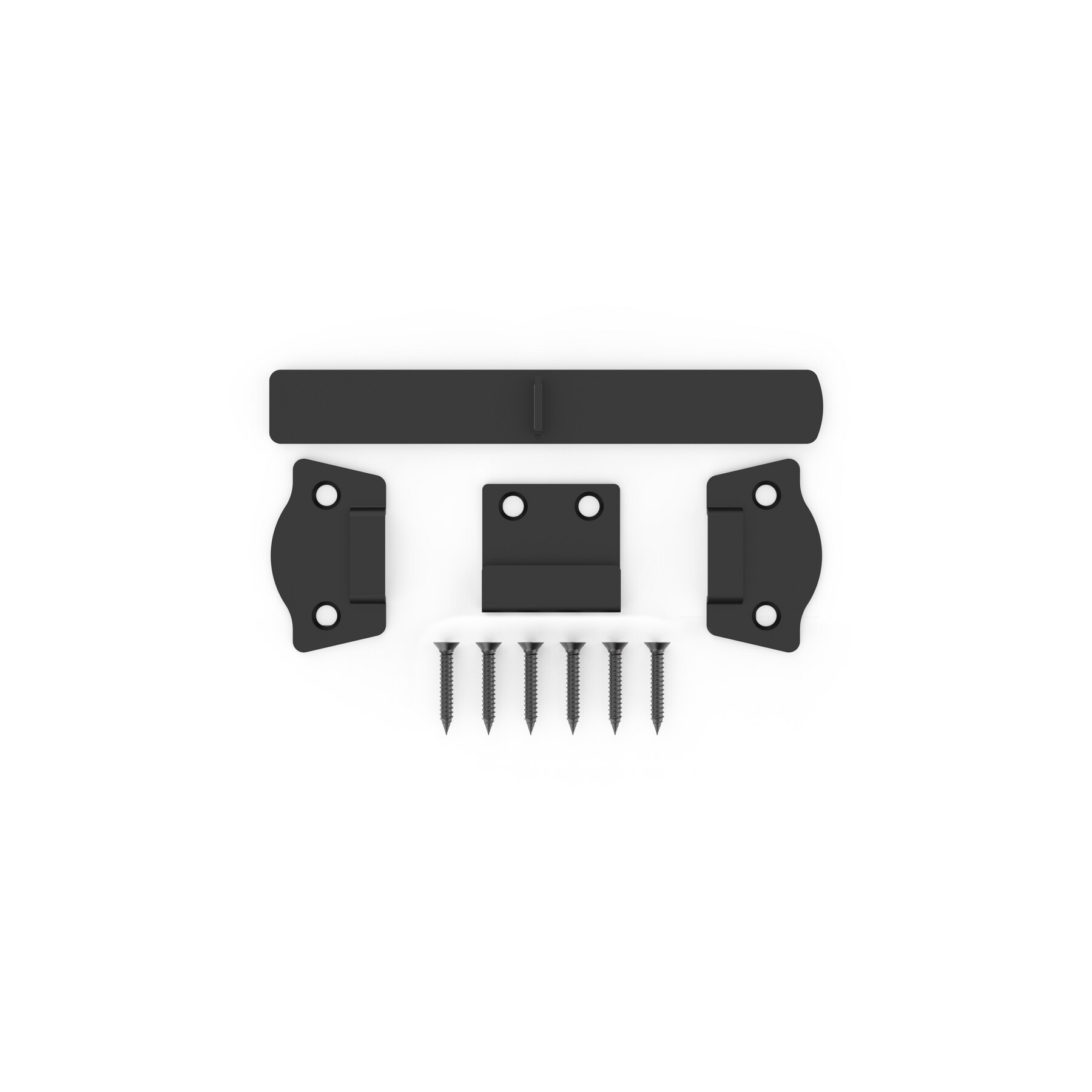 Black Steel Universal Manual Gate Latch